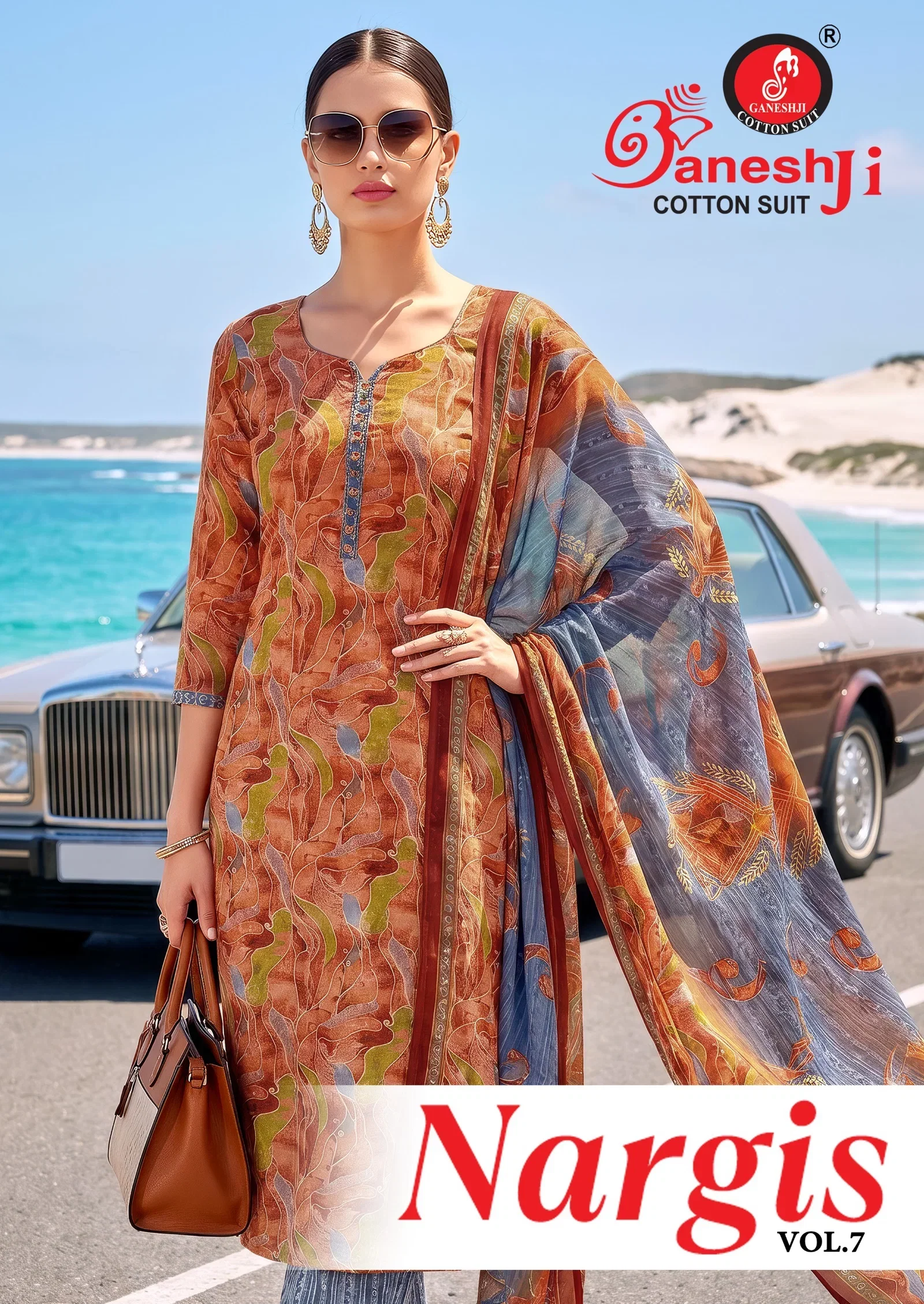 Ganeshji Nargis Vol 7 Indo Cotton Printed Dress Material Collection