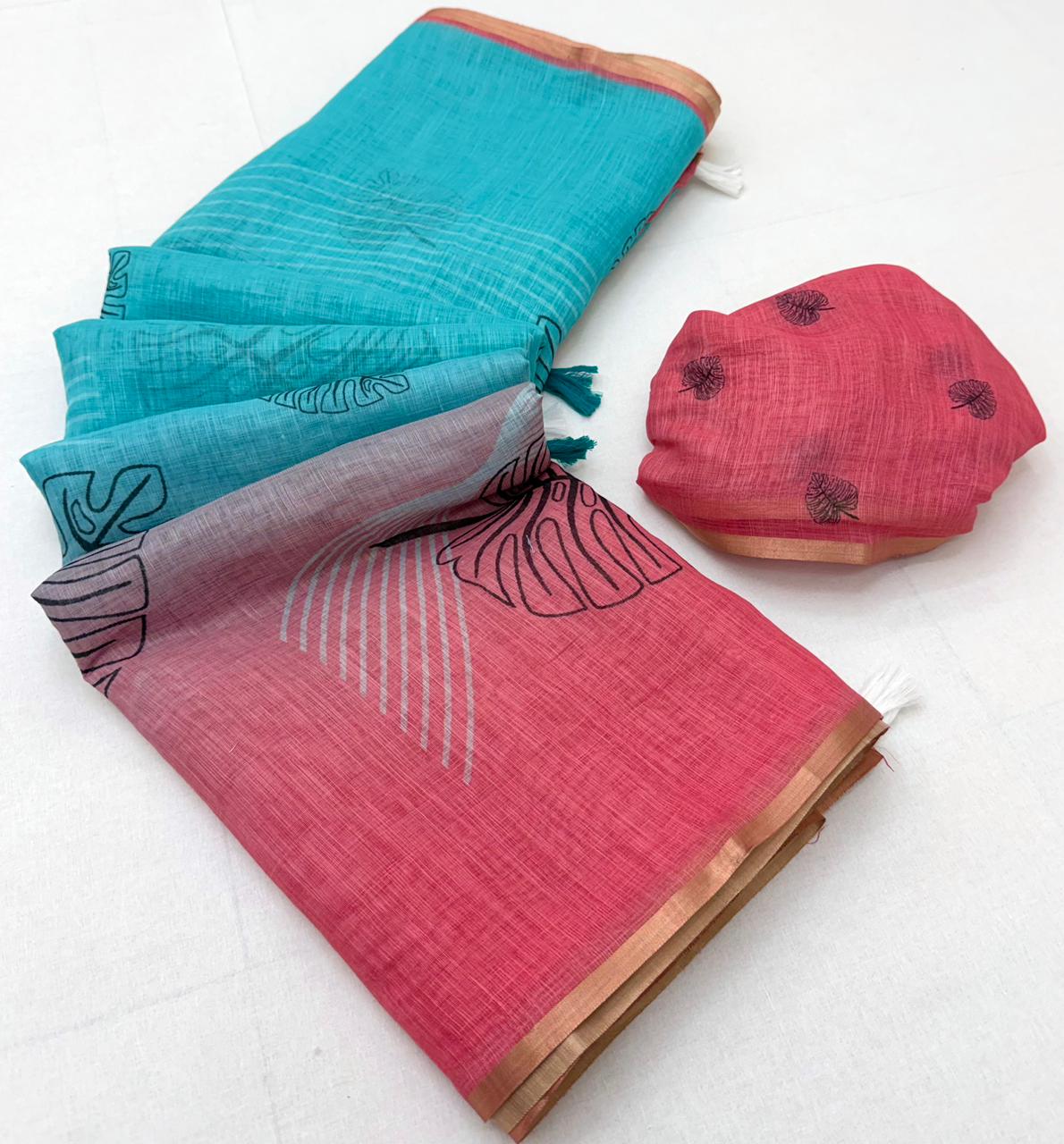 Rajyog D No 820001 To 06 Soft Cotton Zari Border Saree Collection