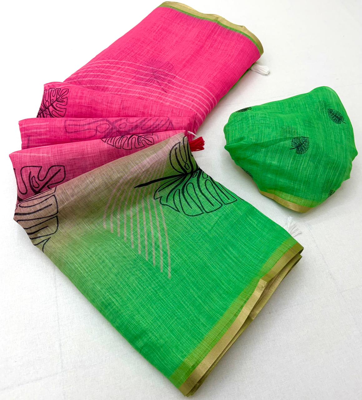 Rajyog D No 820001 To 06 Soft Cotton Zari Border Saree Collection