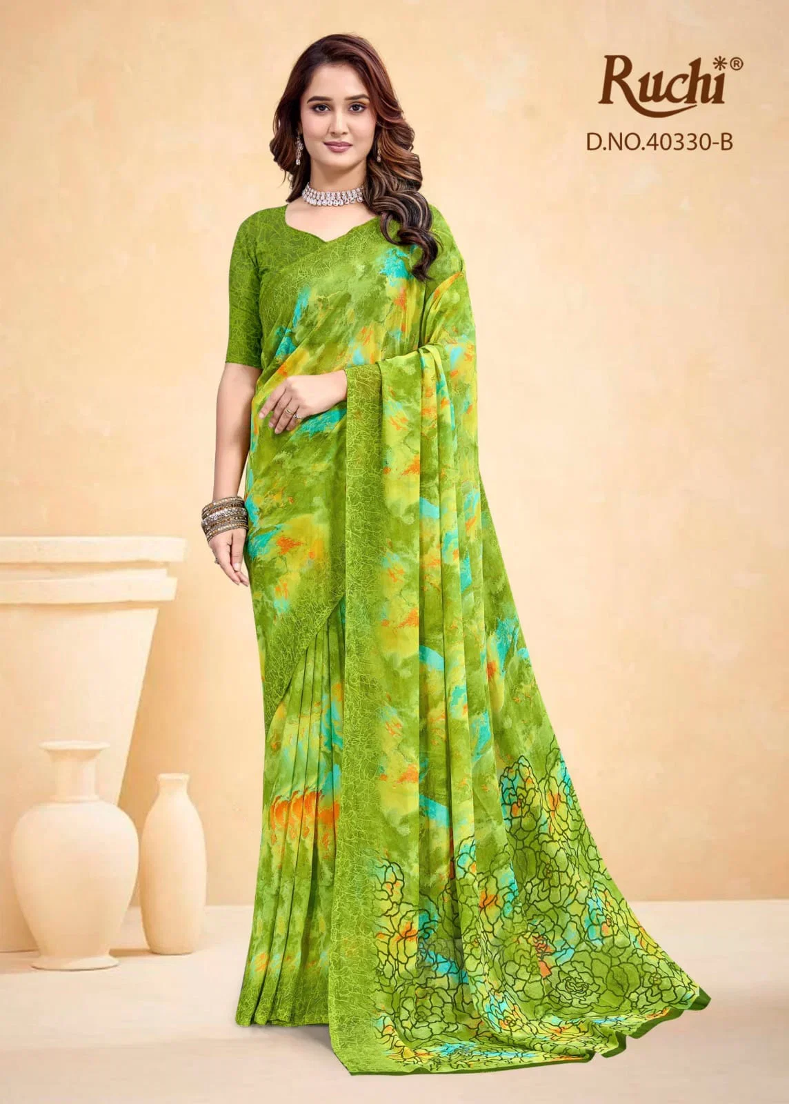 Ruchi Red Velvet Vol 72 Chiffon Saree Collection