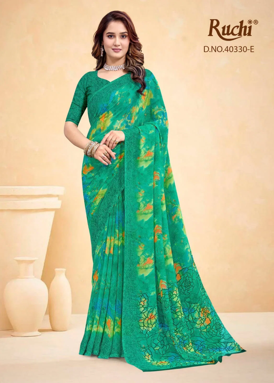 Ruchi Red Velvet Vol 72 Chiffon Saree Collection
