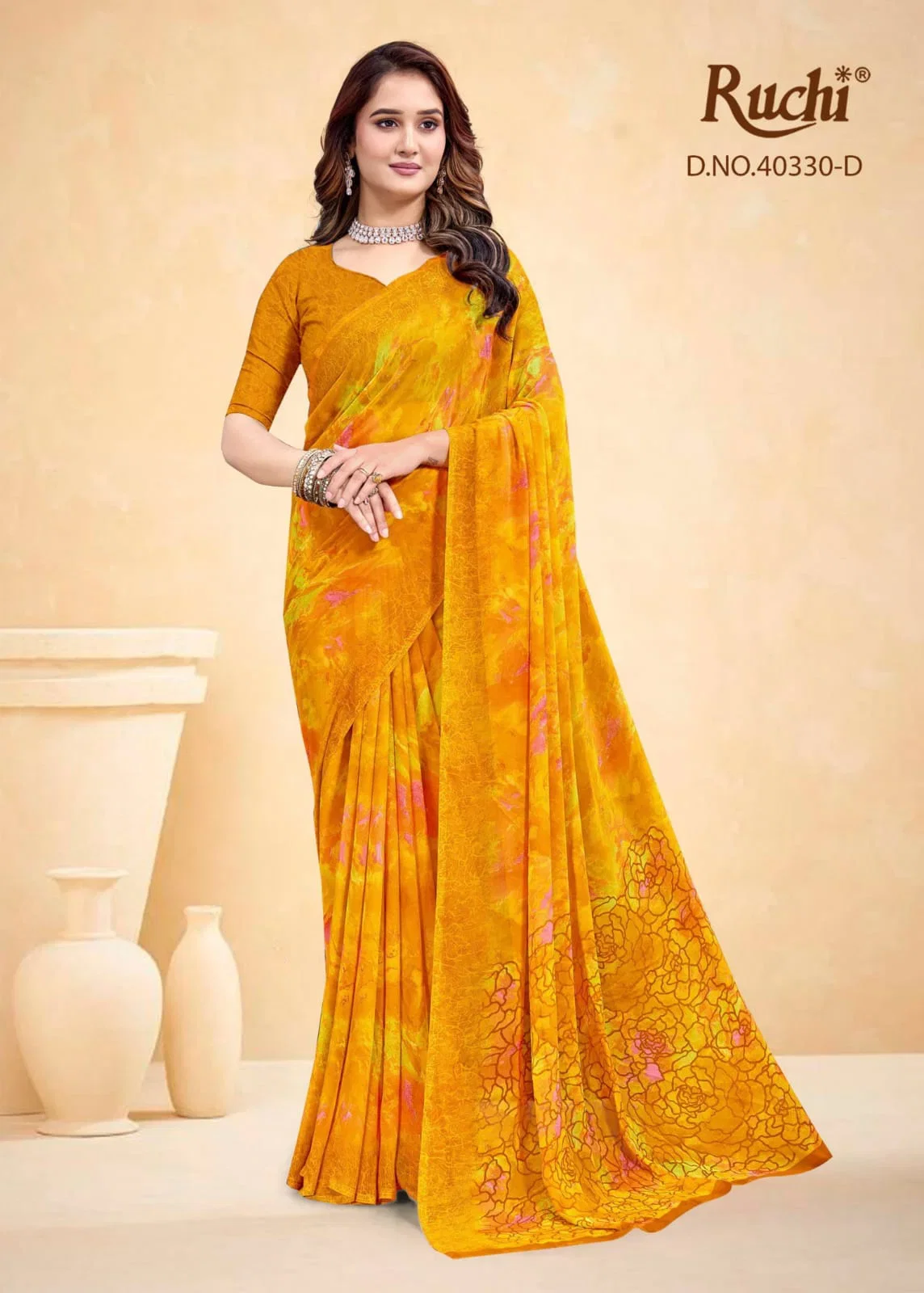 Ruchi Red Velvet Vol 72 Chiffon Saree Collection