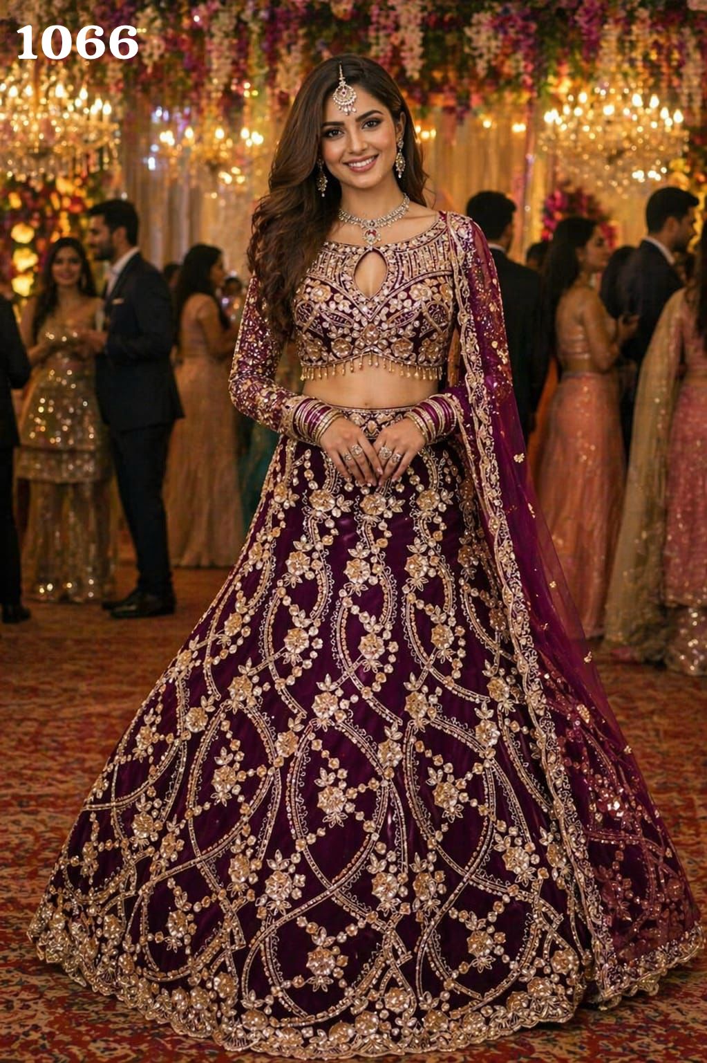 Mrudangi Titli Vol 2 Real Net Embroidered Lehenga Choli