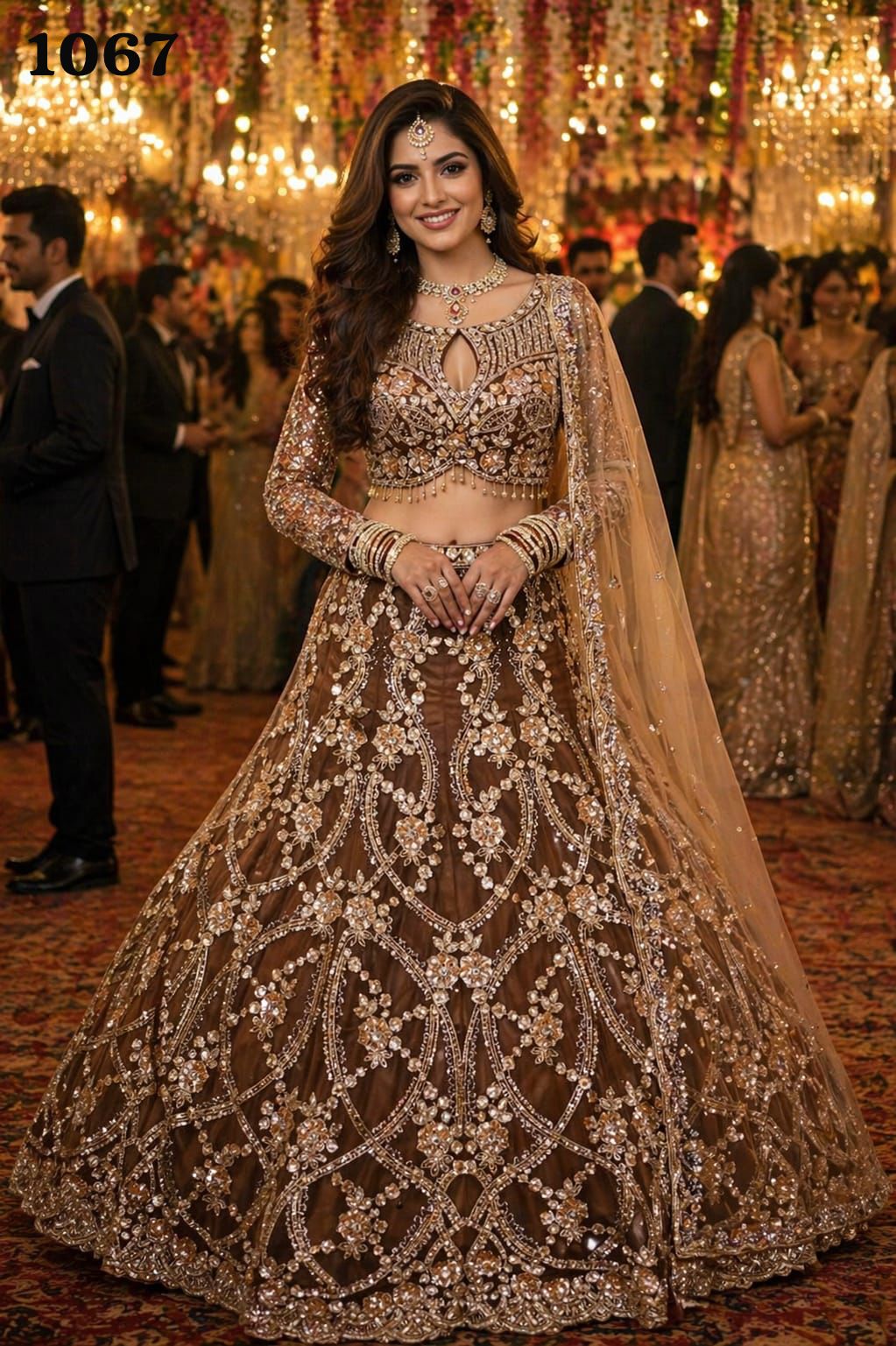Mrudangi Titli Vol 2 Real Net Embroidered Lehenga Choli