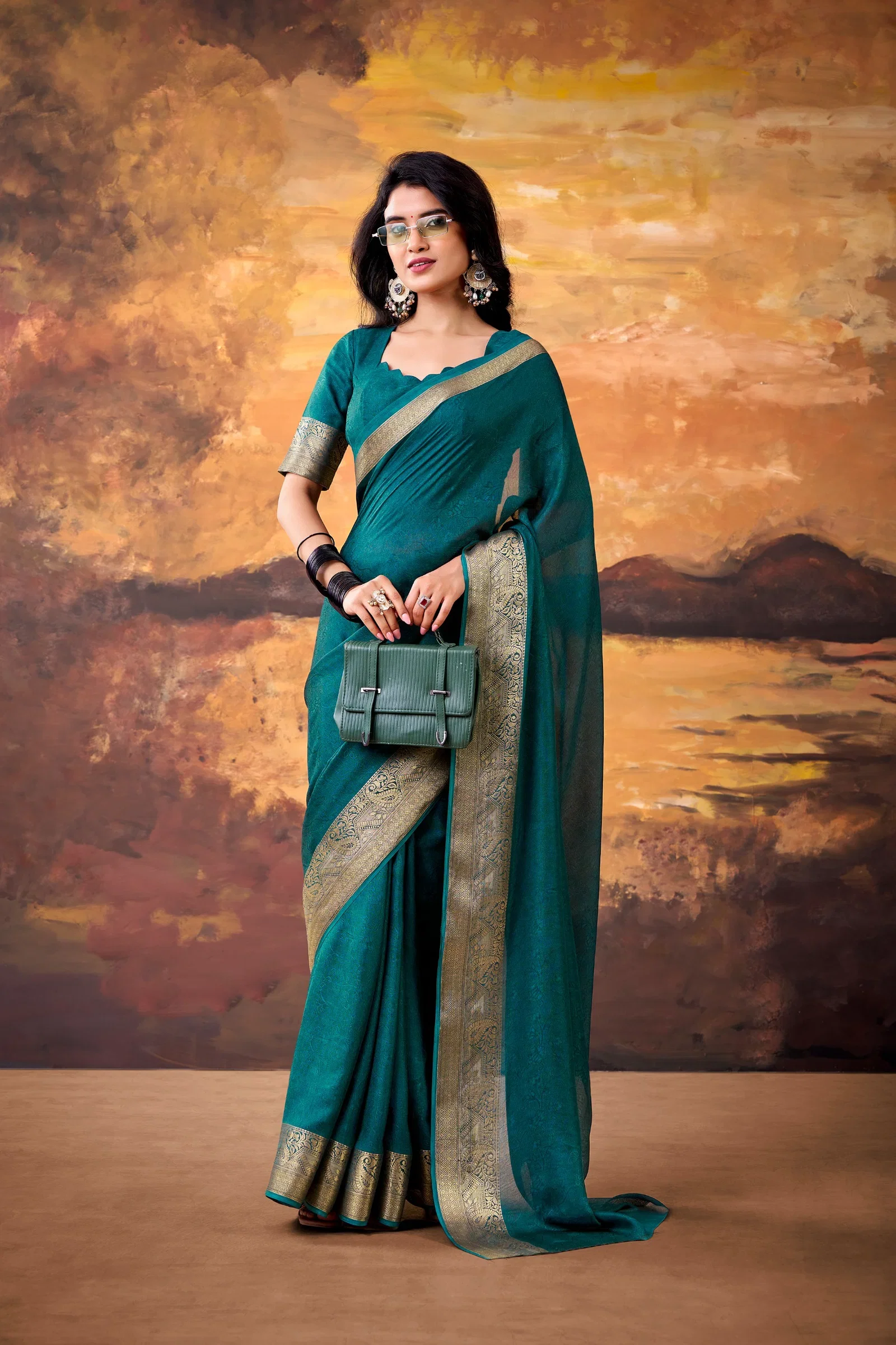 Taraa L 7908 Mass Mello Zari Weaving Saree Collection