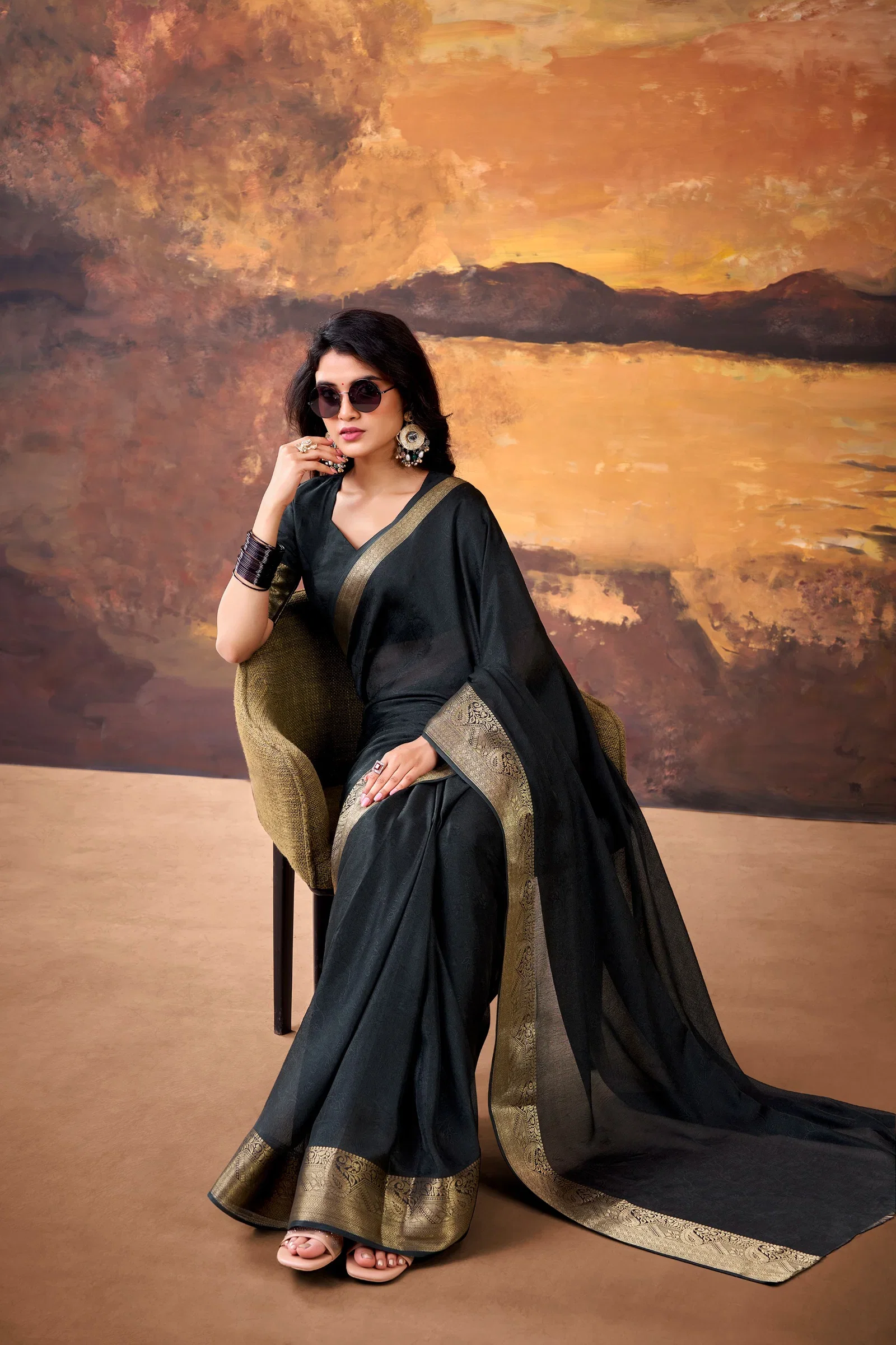 Taraa L 7908 Mass Mello Zari Weaving Saree Collection