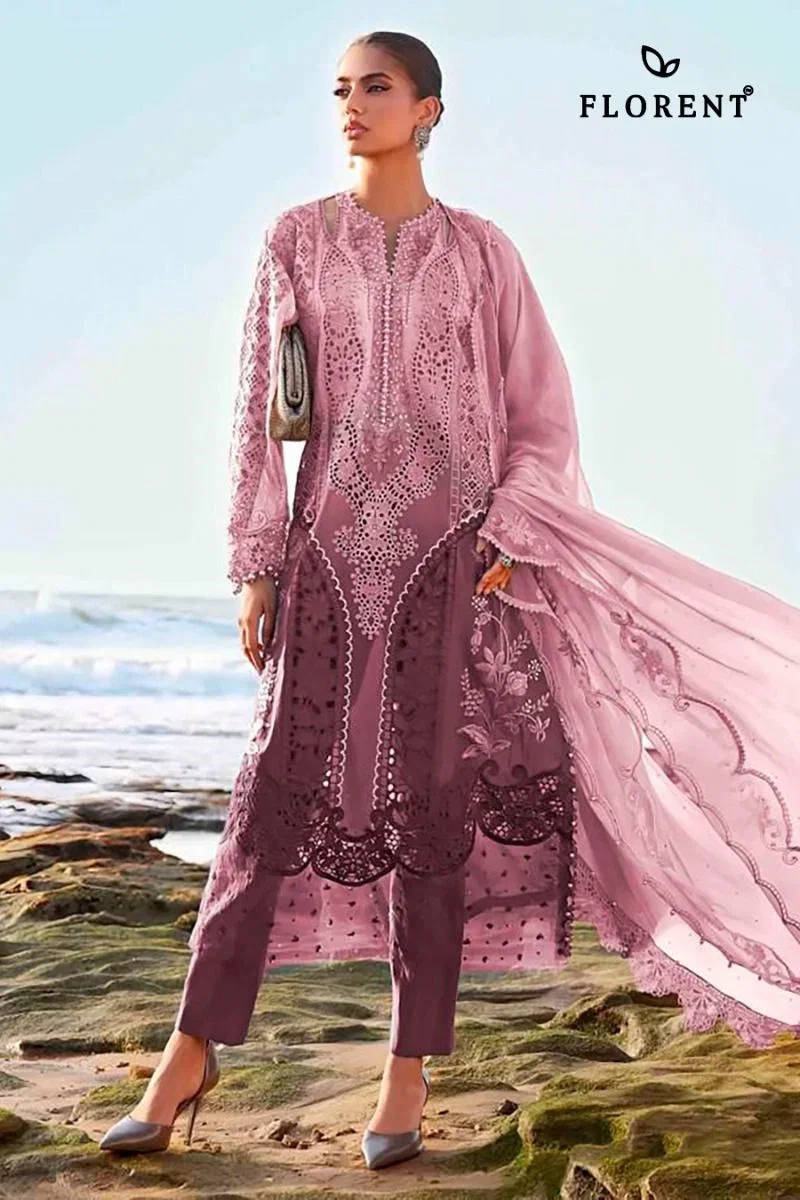 Florent Maria B 1089 A To E Cotton Embroidered Salwar Kameez
