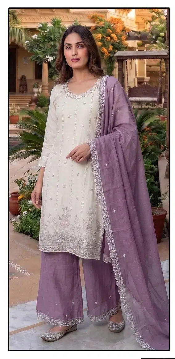 Hoor Tex 802 A To D Heavy Crunchy Embroidered Work Salwar Kameez
