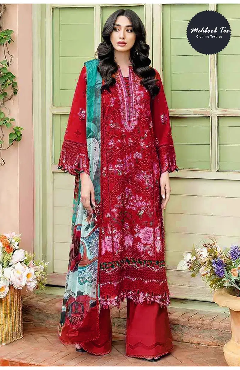 Mehboob Tex 1934 B Cotton Embroidered Salwar Kameez Collection