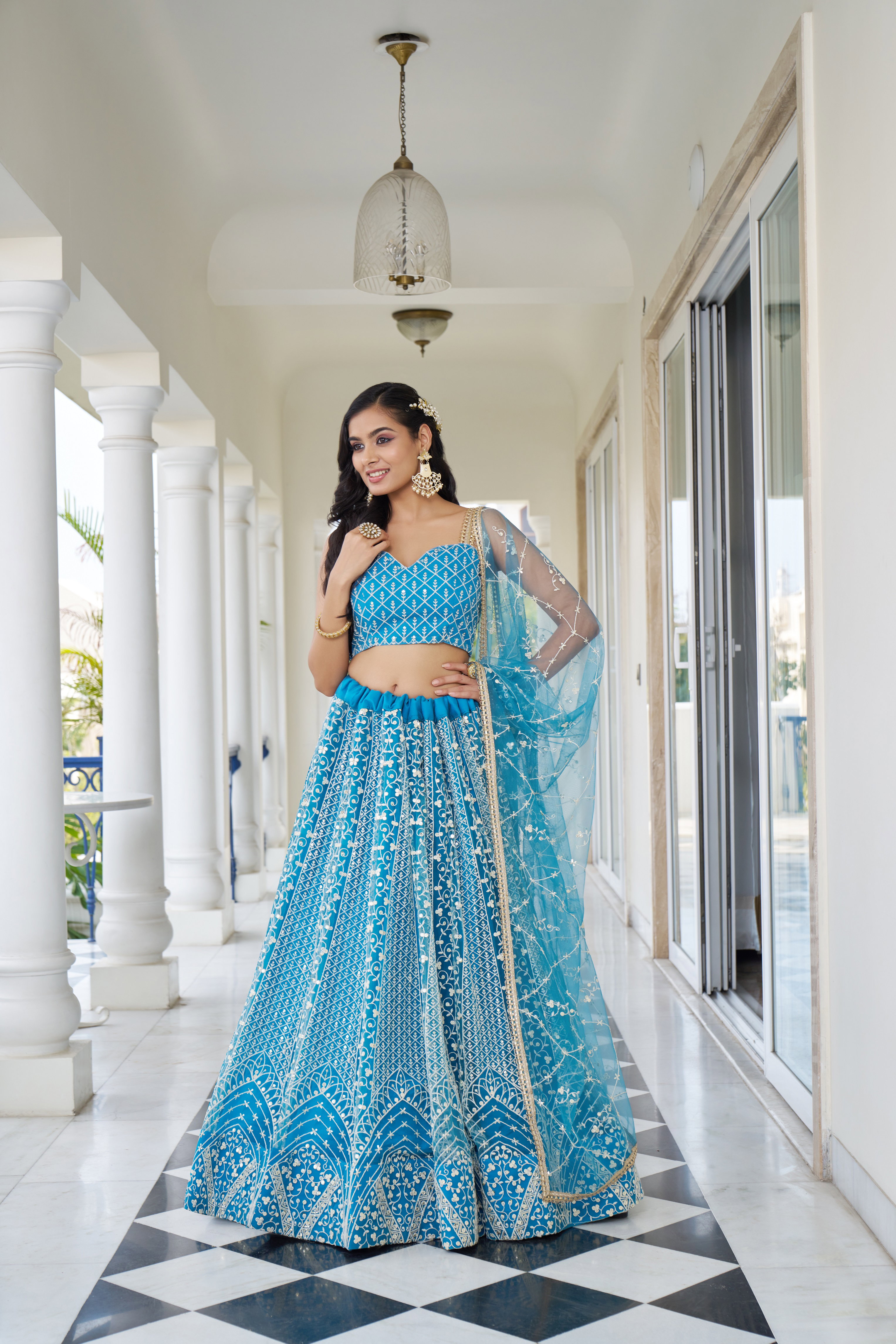 NF Kelaya Vol 8 Butterfly Net Thread Embroidery Sequins Work Lehenga Choli