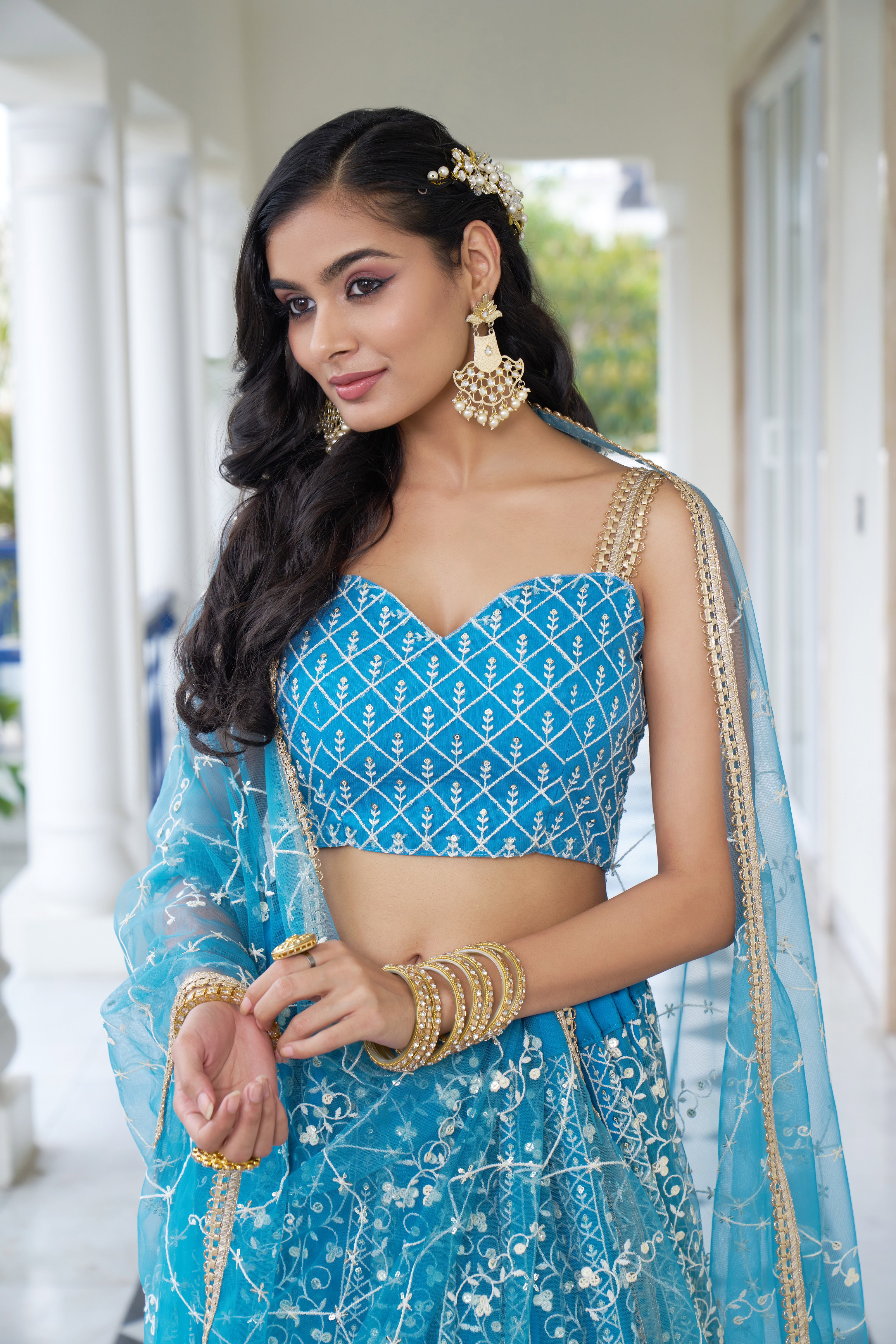 NF Kelaya Vol 8 Butterfly Net Thread Embroidery Sequins Work Lehenga Choli