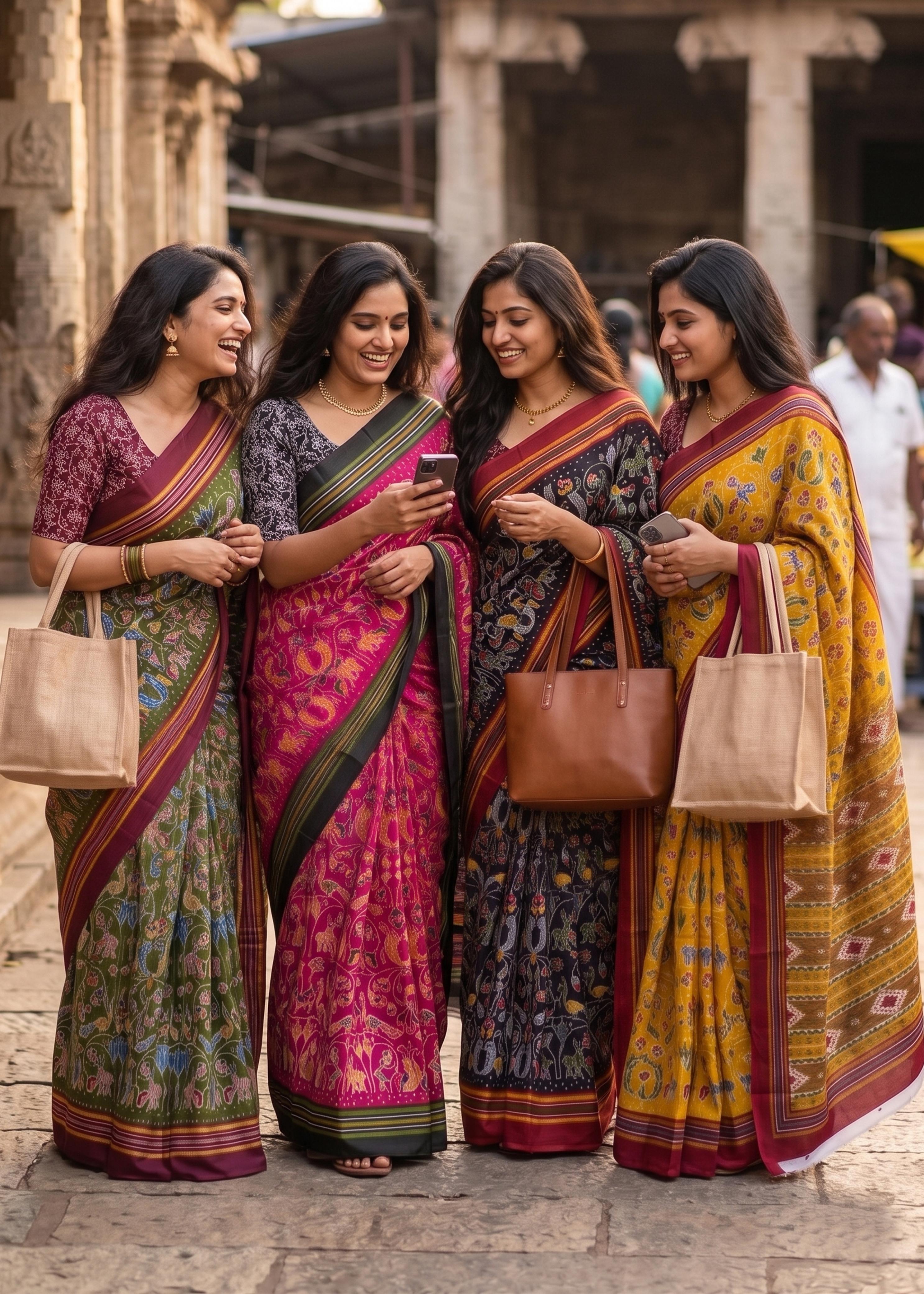 Sm Yami 70 Soft Pure Cotton Hand Block Print Saree