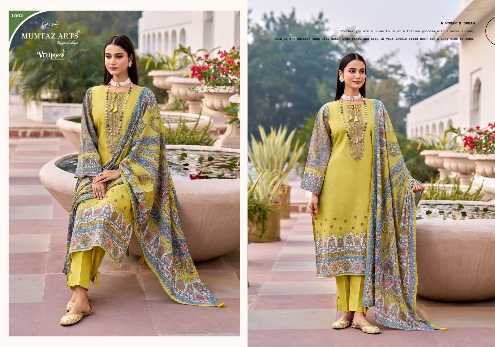 Mumtaz Arts Dahlia Viscose Jam Digital Printed Dress Material
