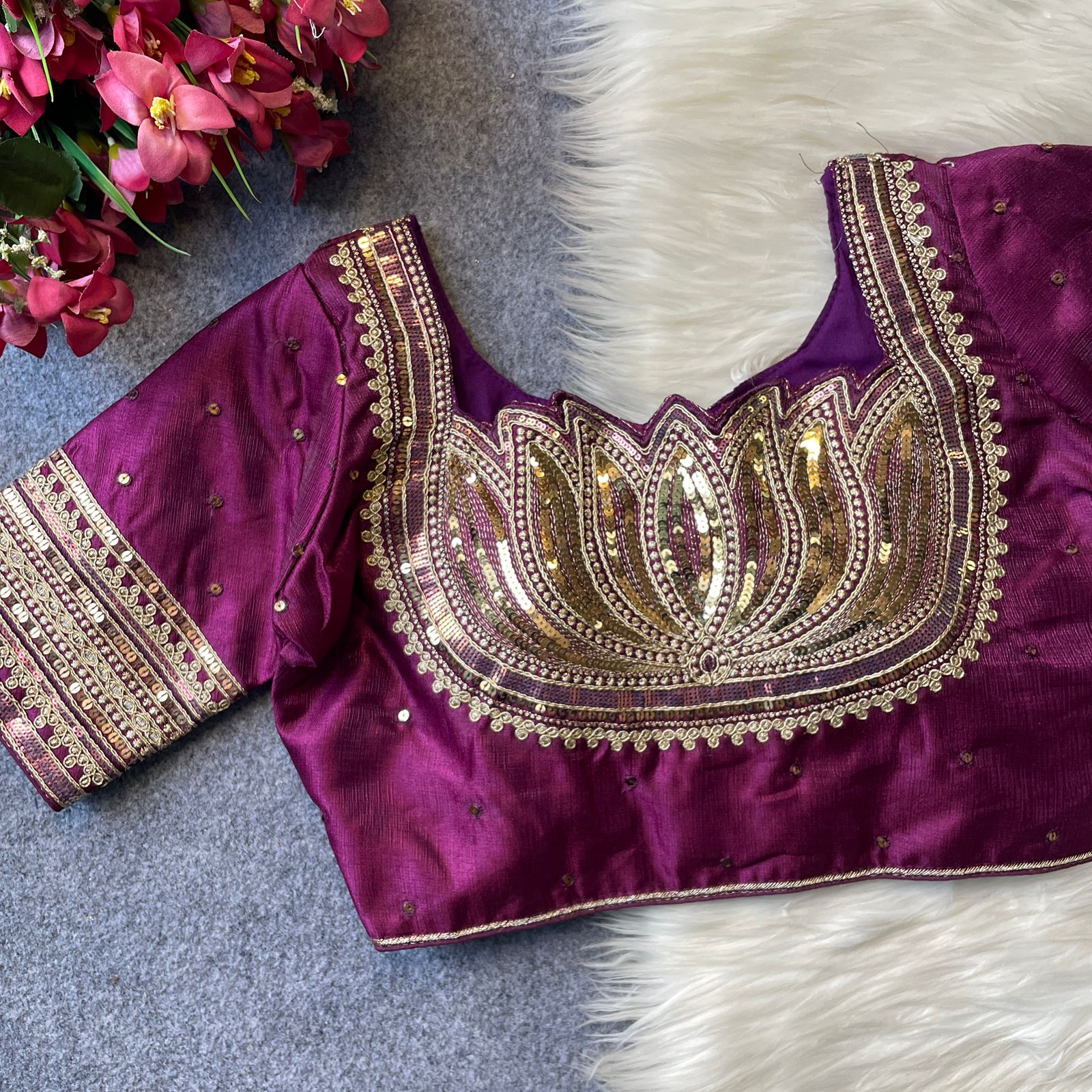 Ruh Lotus Milan Silk Fancy Bridal Blouse Collection