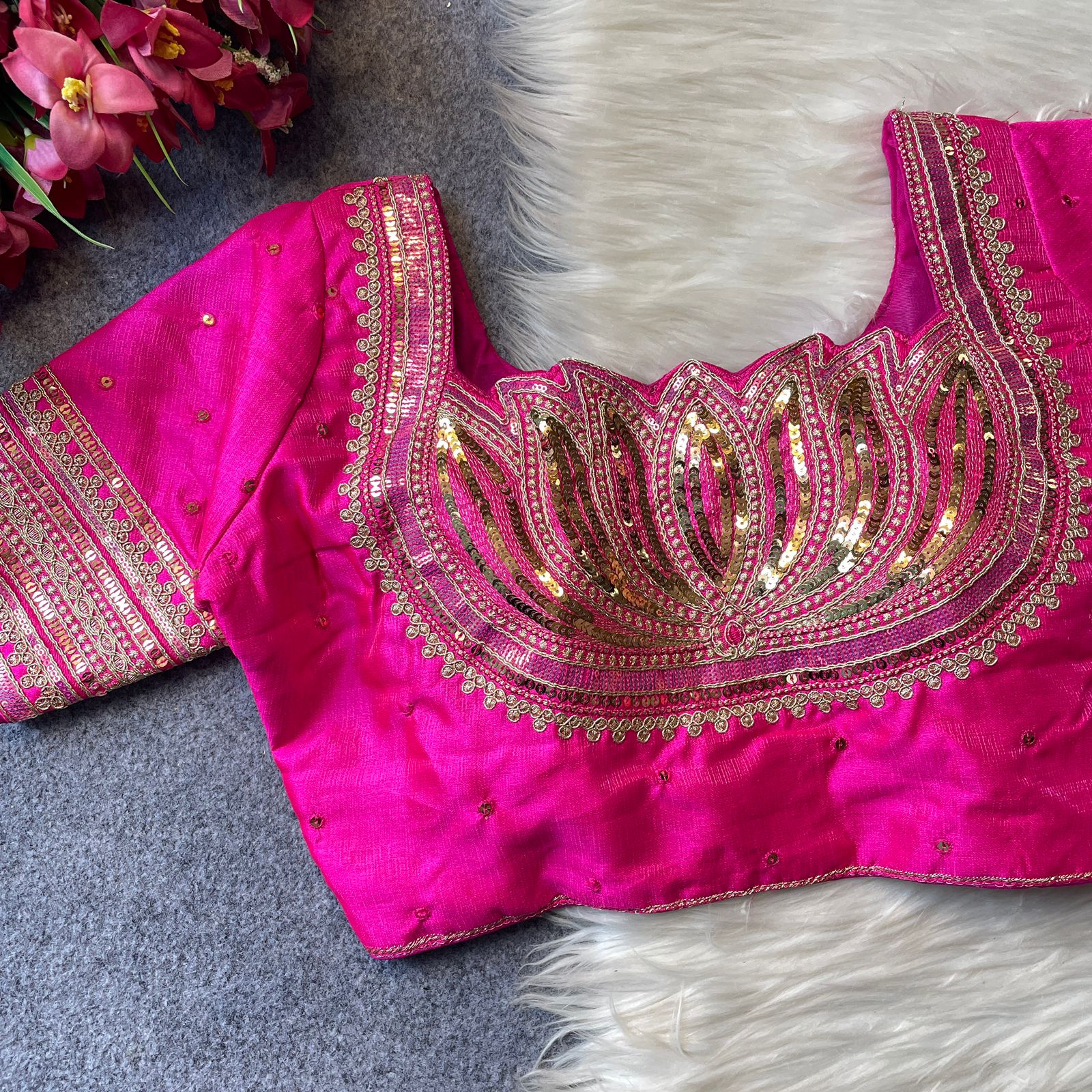 Ruh Lotus Milan Silk Fancy Bridal Blouse Collection
