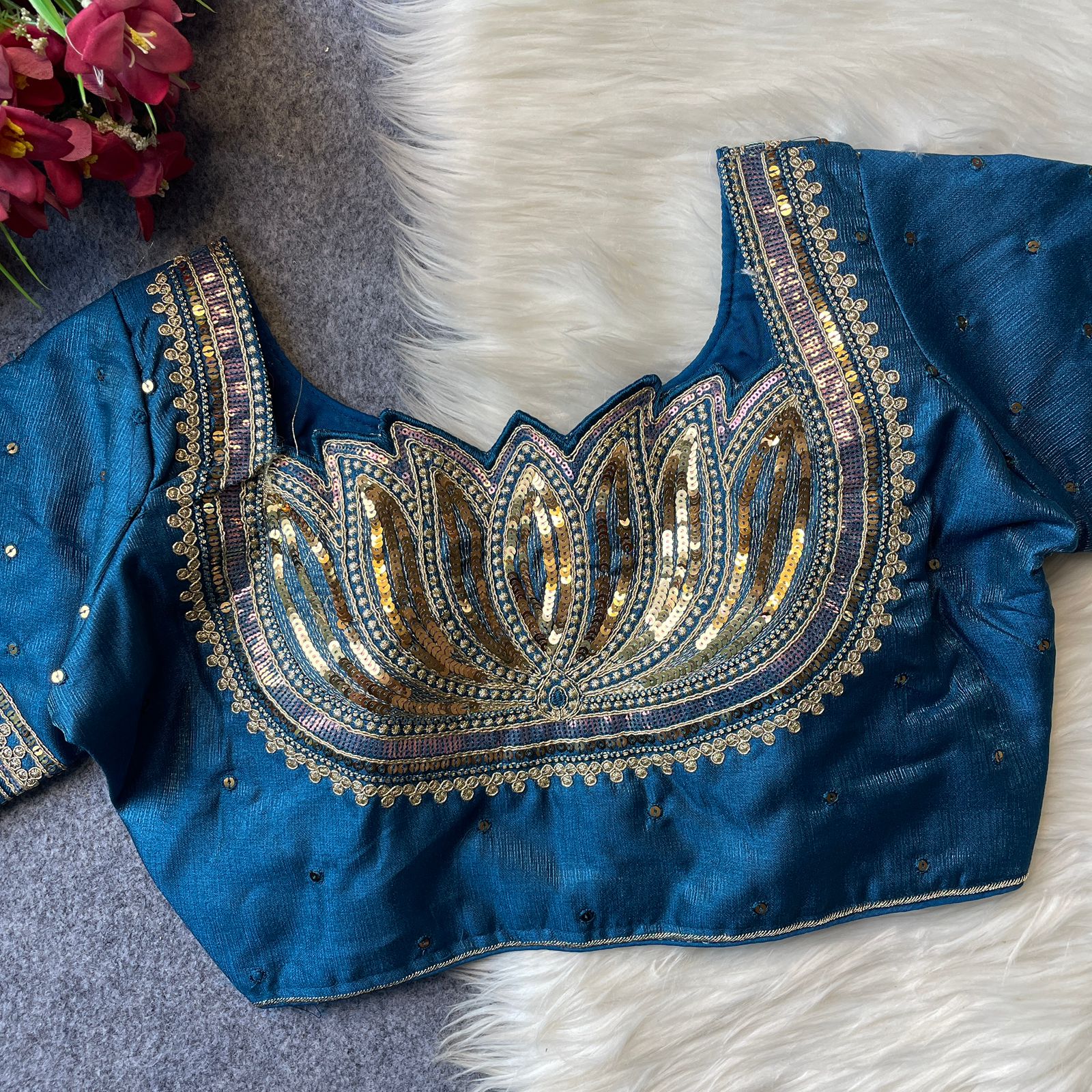 Ruh Lotus Milan Silk Fancy Bridal Blouse Collection