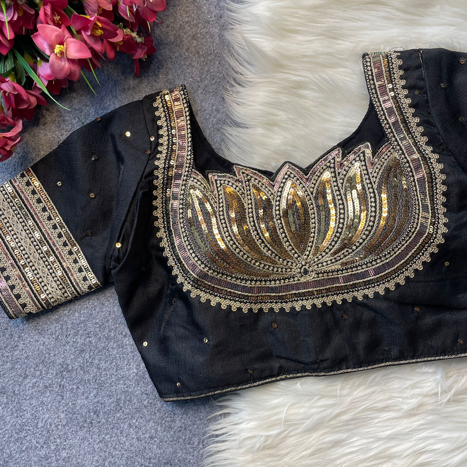 Ruh Lotus Milan Silk Fancy Bridal Blouse Collection