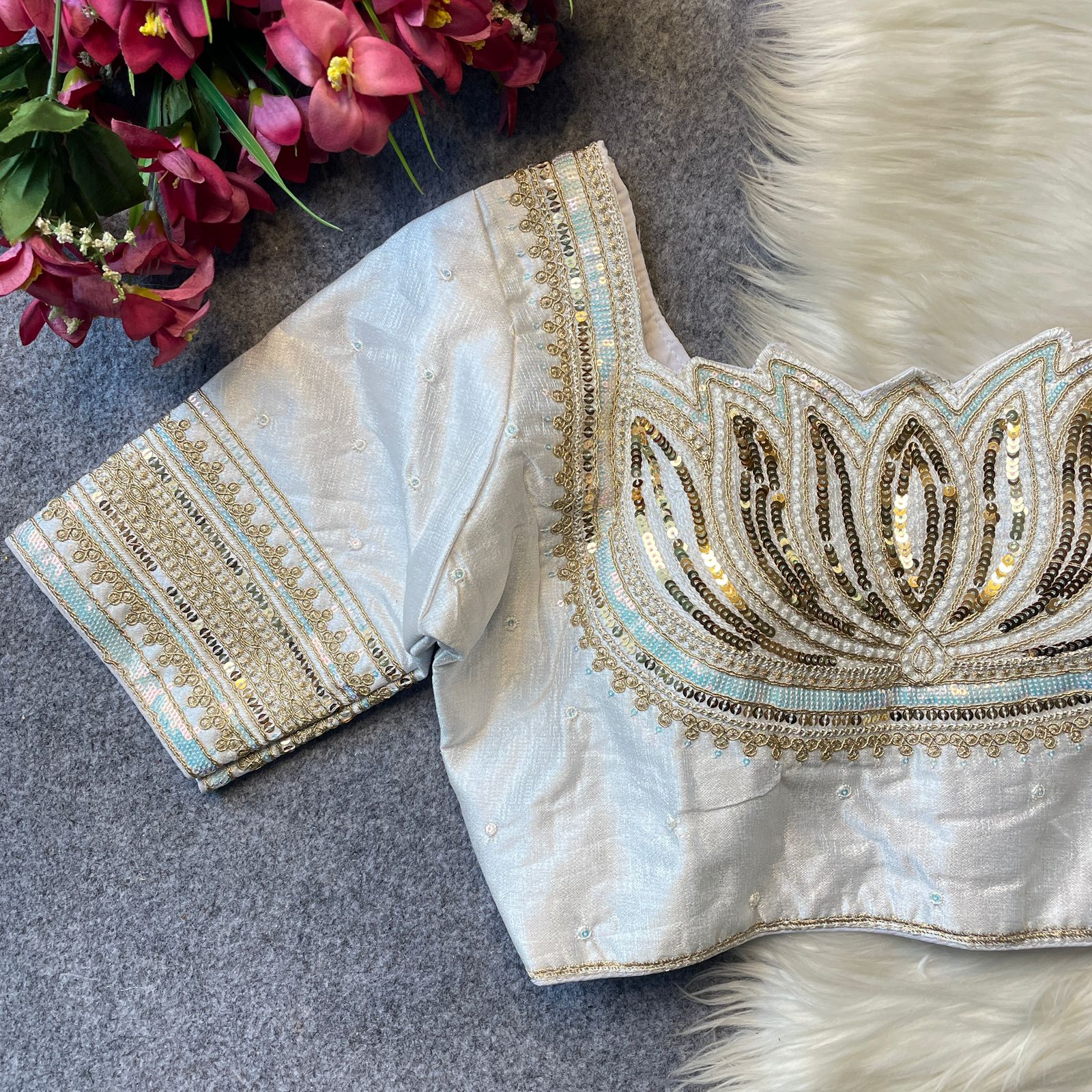 Ruh Lotus Milan Silk Fancy Bridal Blouse Collection