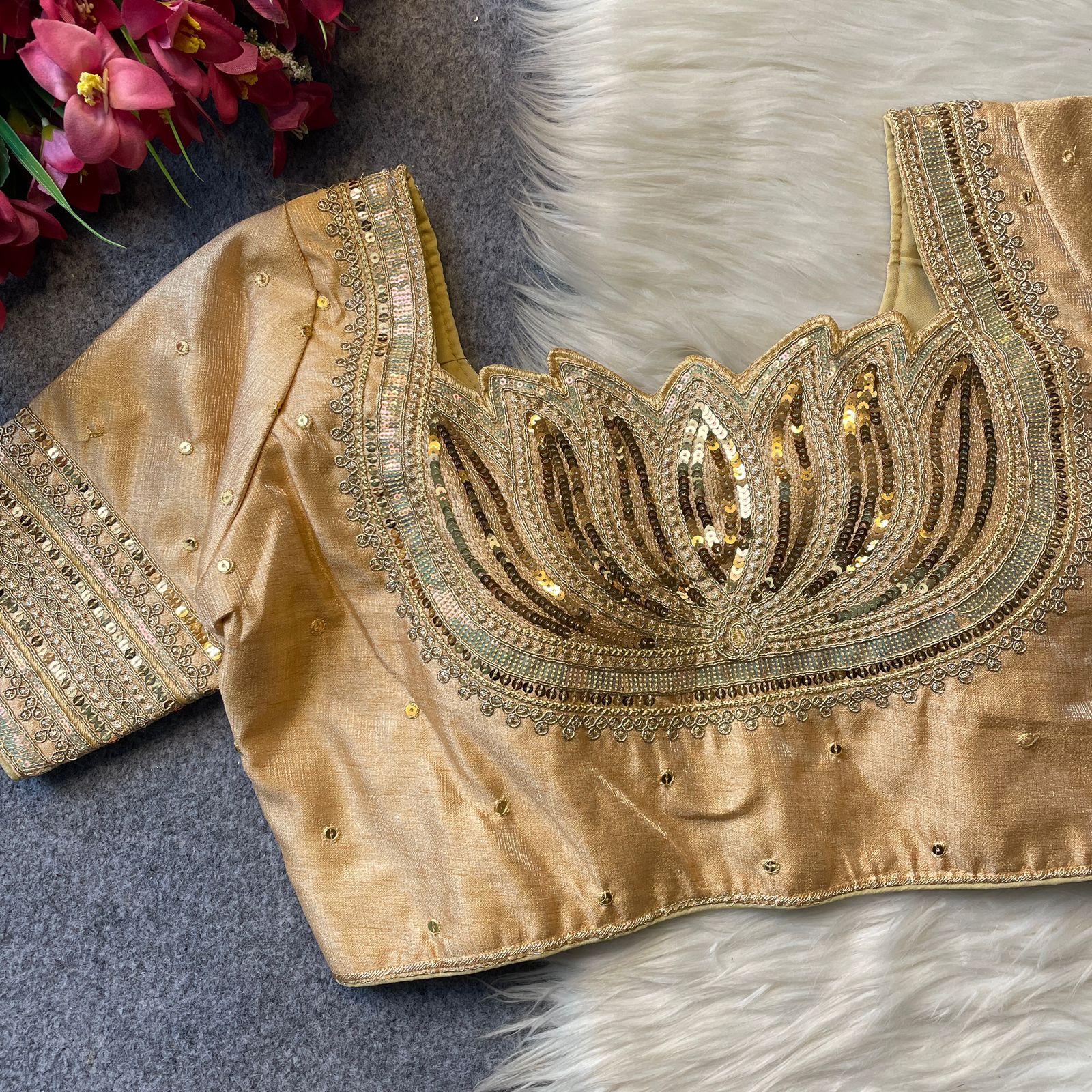 Ruh Lotus Milan Silk Fancy Bridal Blouse Collection