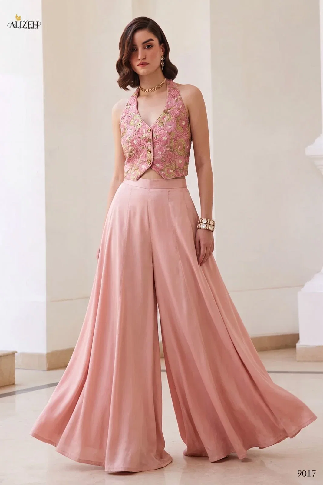 Alizeh 9017 And 9018 Soft Silk Designer Indo Western Collection