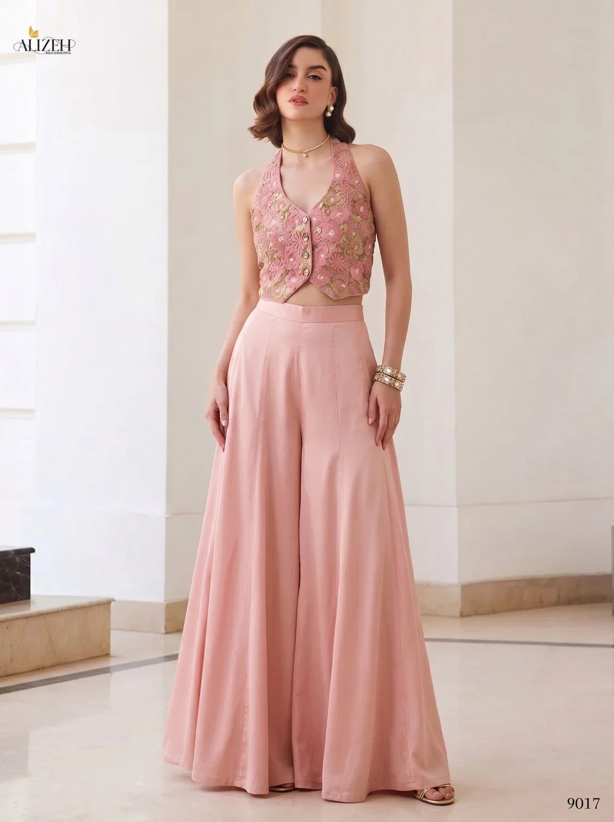 Alizeh 9017 And 9018 Soft Silk Designer Indo Western Collection