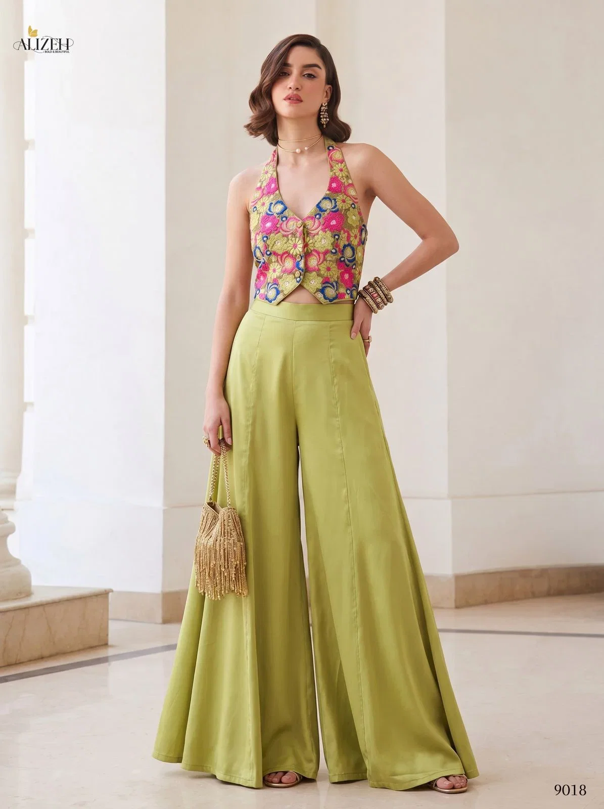 Alizeh 9017 And 9018 Soft Silk Designer Indo Western Collection
