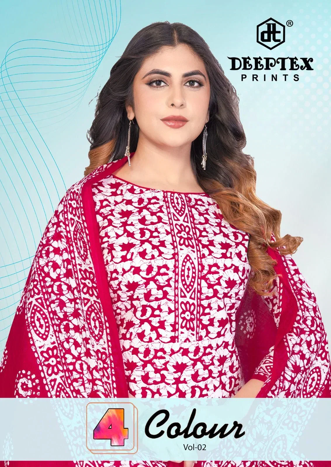 Deeptex 4 Colour Vol 2 Cotton Printed Fancy Dress Material Collection