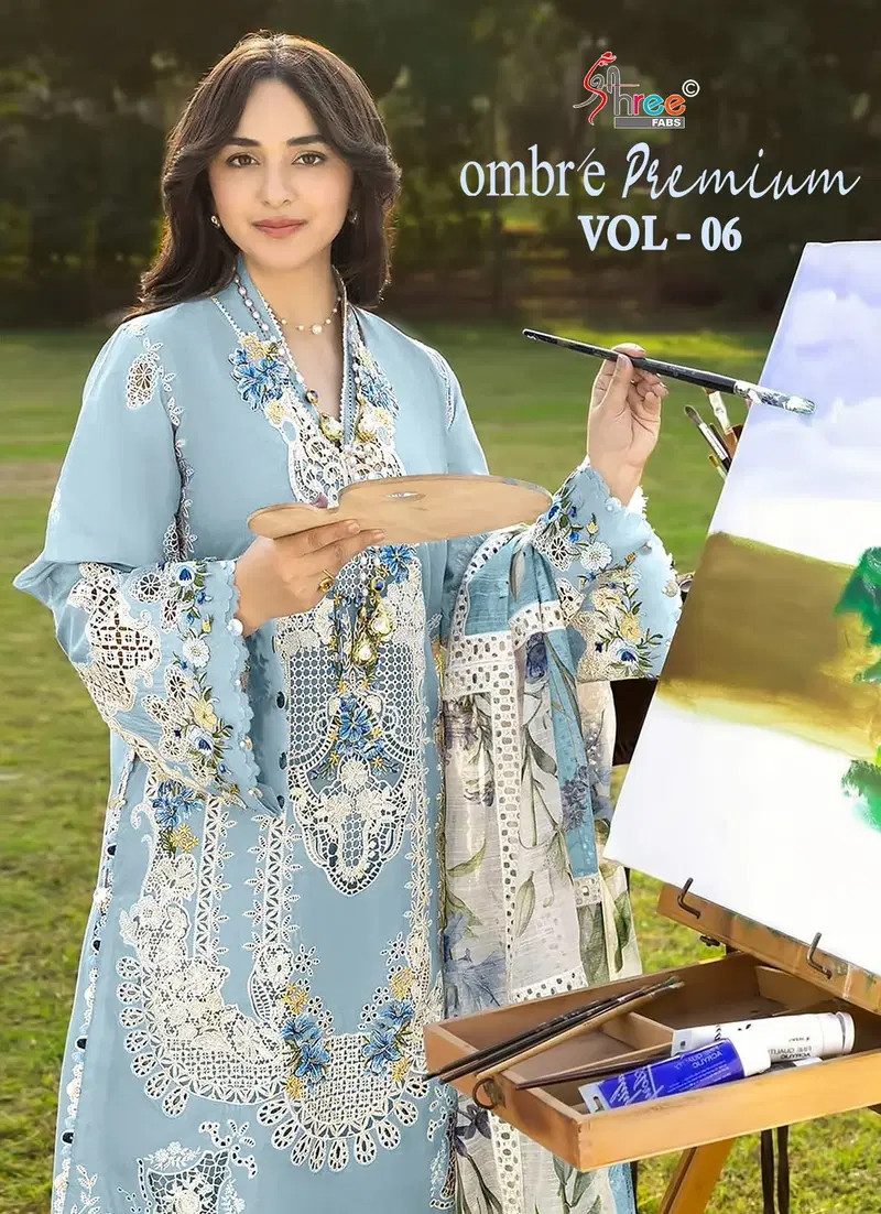 Shree Ombre 4195 To 4200 Kota Doriya Dupatta Cotton Pakistani Suit