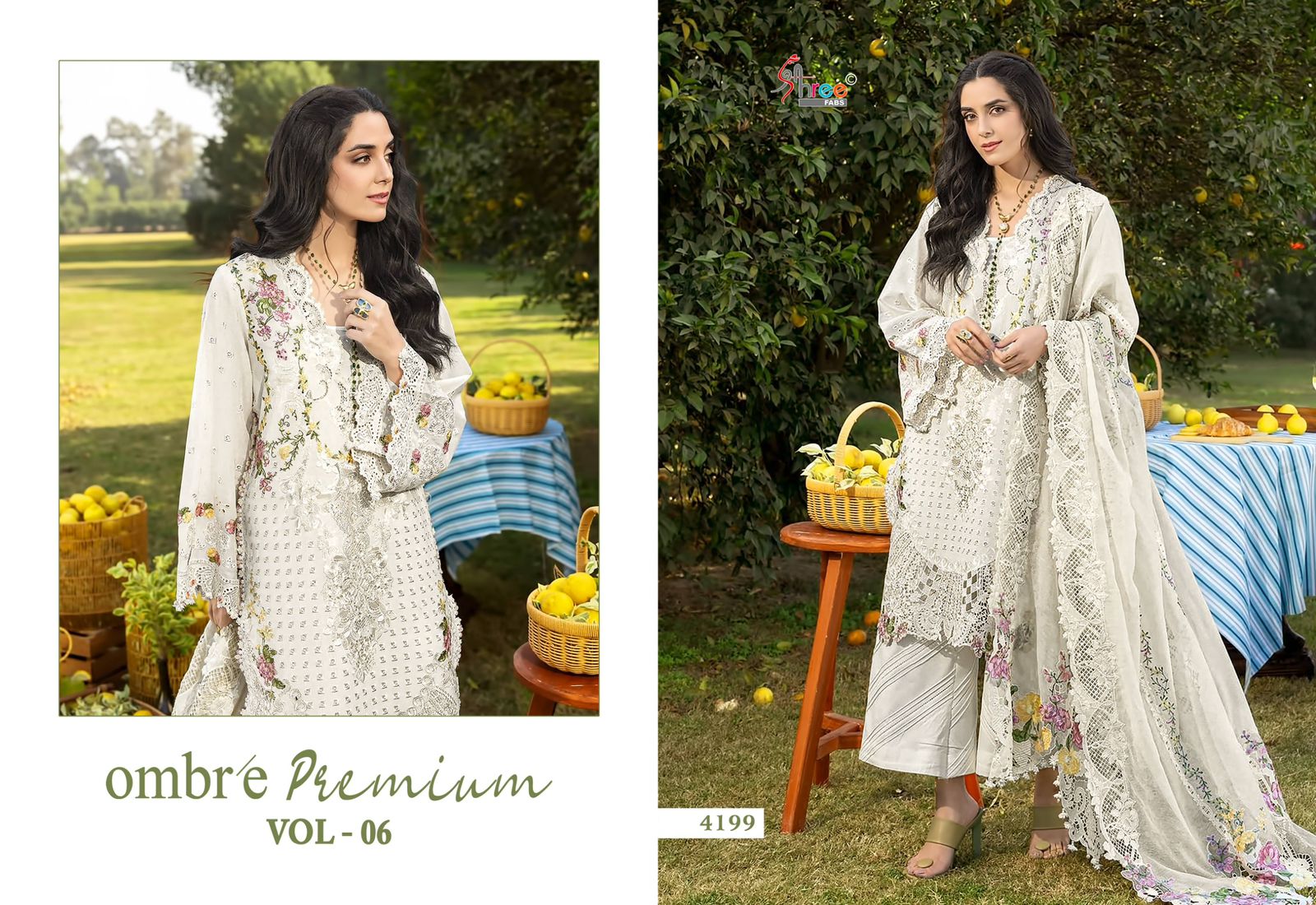 Shree Ombre 4195 To 4200 Kota Doriya Dupatta Cotton Pakistani Suit