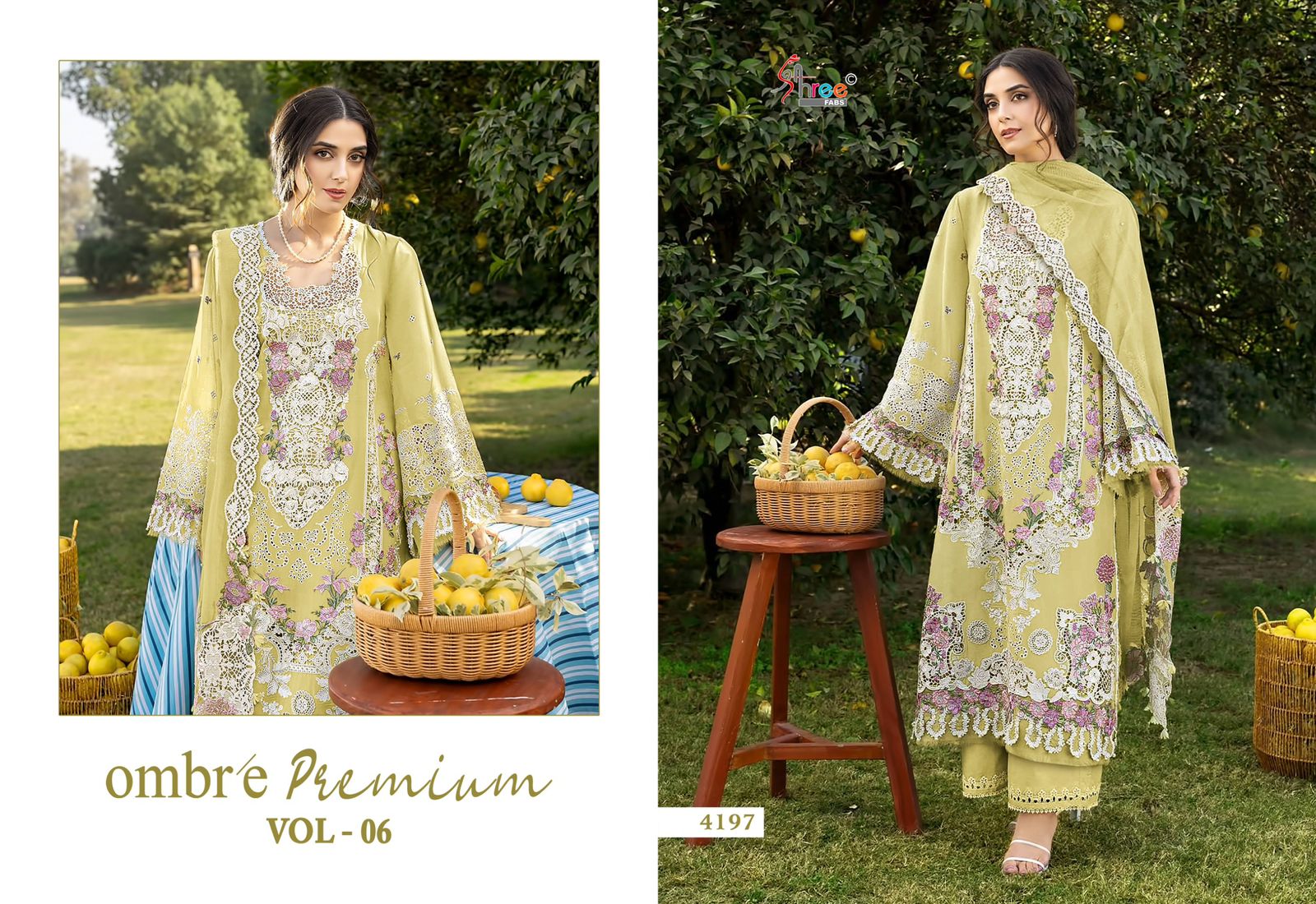Shree Ombre 4195 To 4200 Kota Doriya Dupatta Cotton Pakistani Suit
