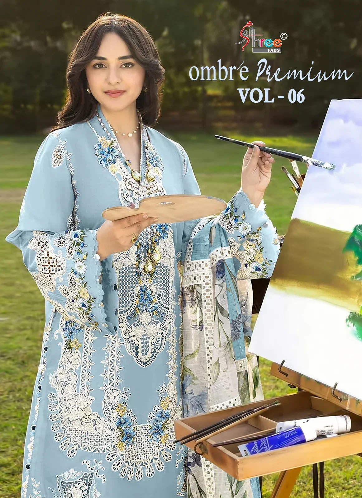 Shree Ombre 4195 To 4200 Cotton Dupatta Cotton Pakistani Suit