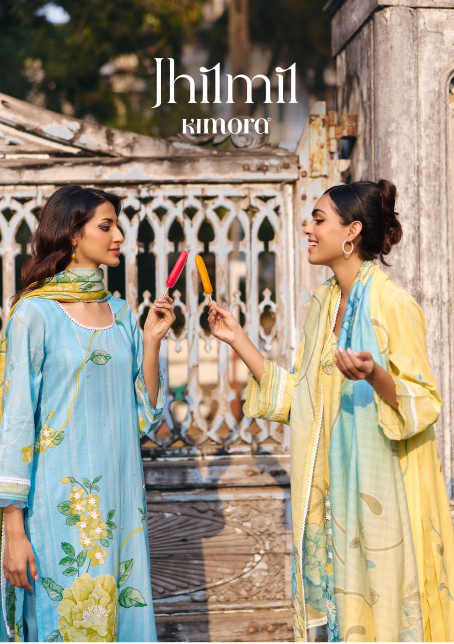 Kimora Jhilmil Vol 79 Lawn Cotton Embroidered Salwar Kameez