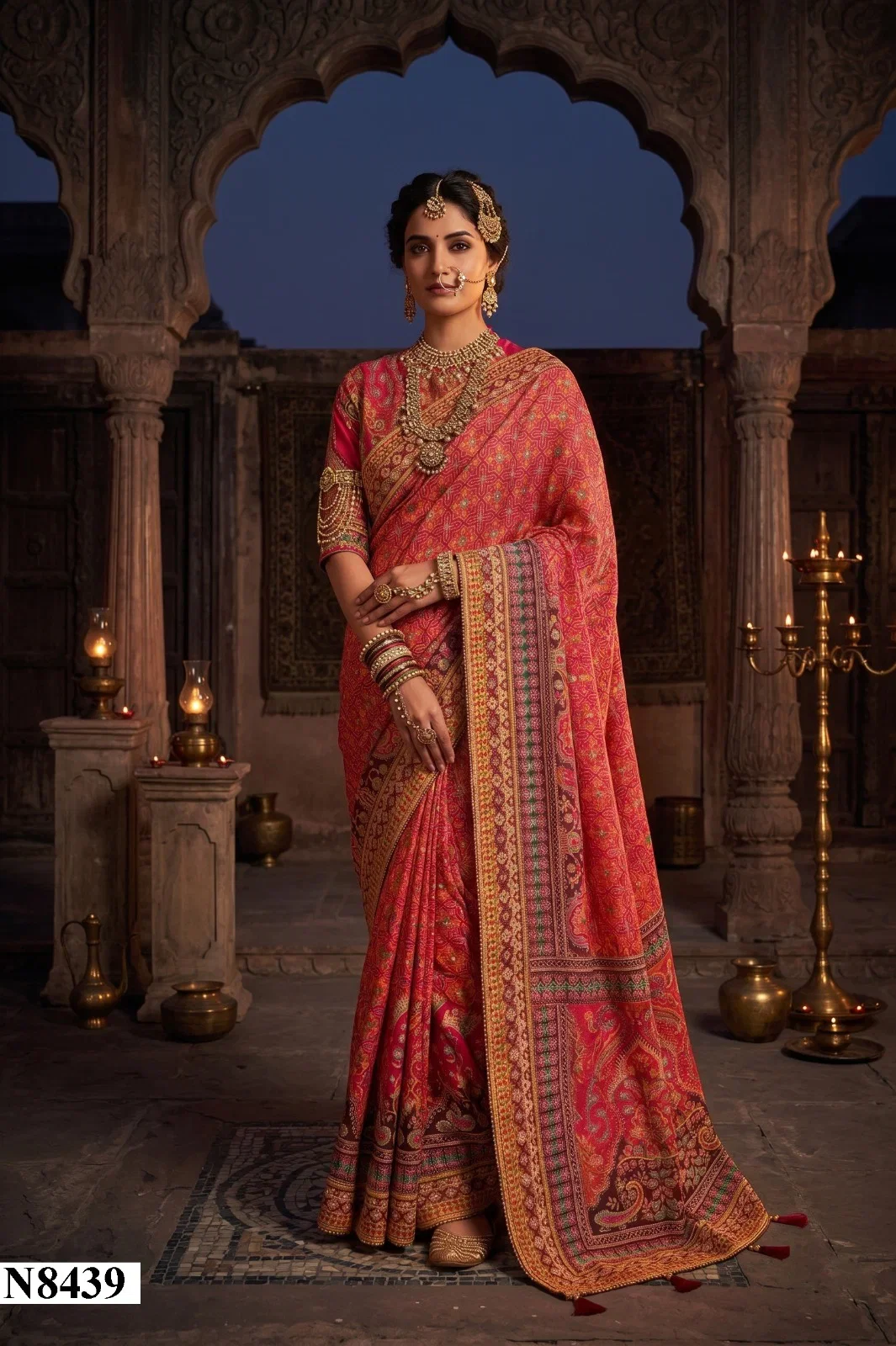 Mahotsav Nimaya Rajwadi Vol 1 Crape Silk Saree Collection