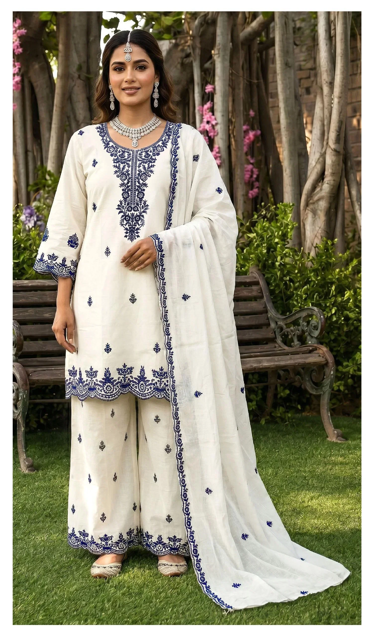 Deepsy D 3466 A And B Readymade Cotton With Embroidered Salwar Kameez