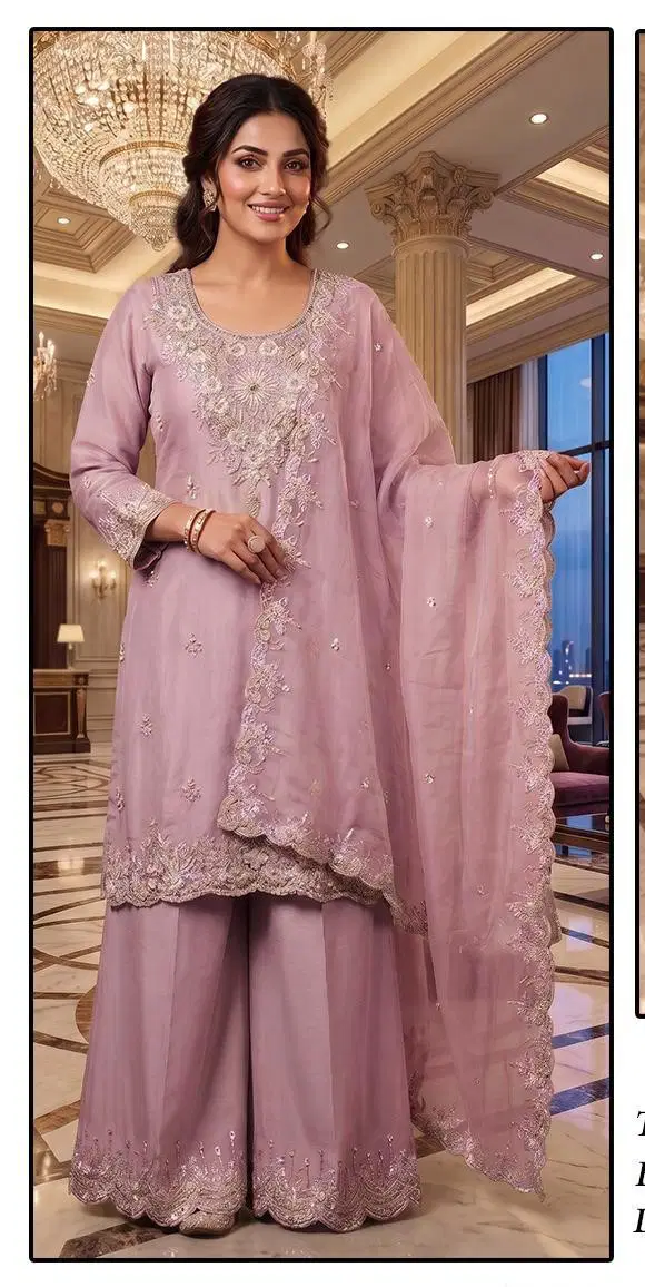 Hoor Tex 806 A To D Alfa Chiffon Embroiderd Salwar Kameez