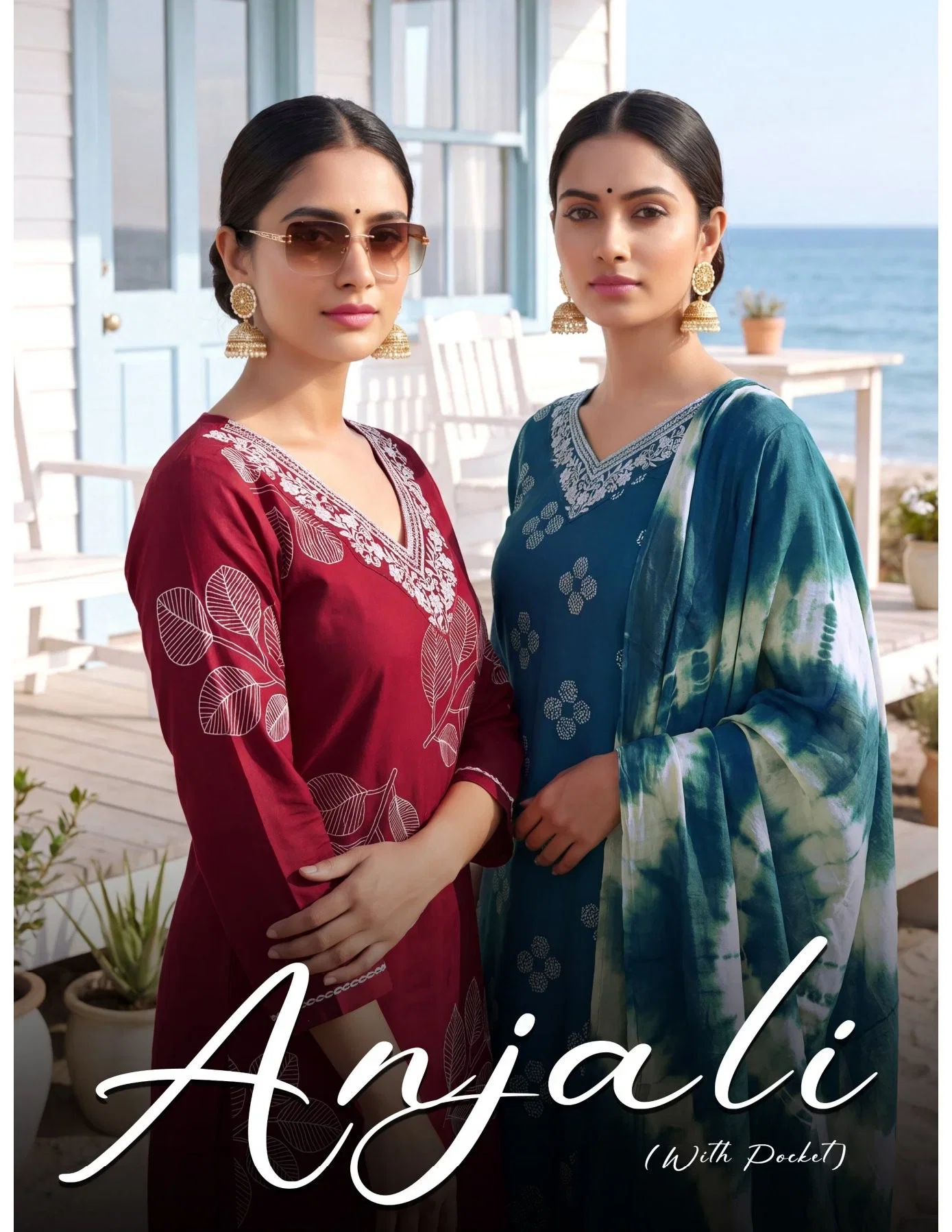 Anjali Cotton 1 Dhabu Cotton Printed Kurti With Bottom Dupatta