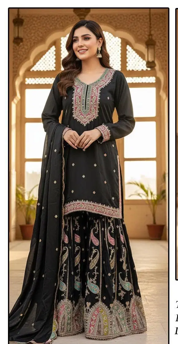 Hoor Tex 851 A To D Chinon Embroidered Salwar Kameez