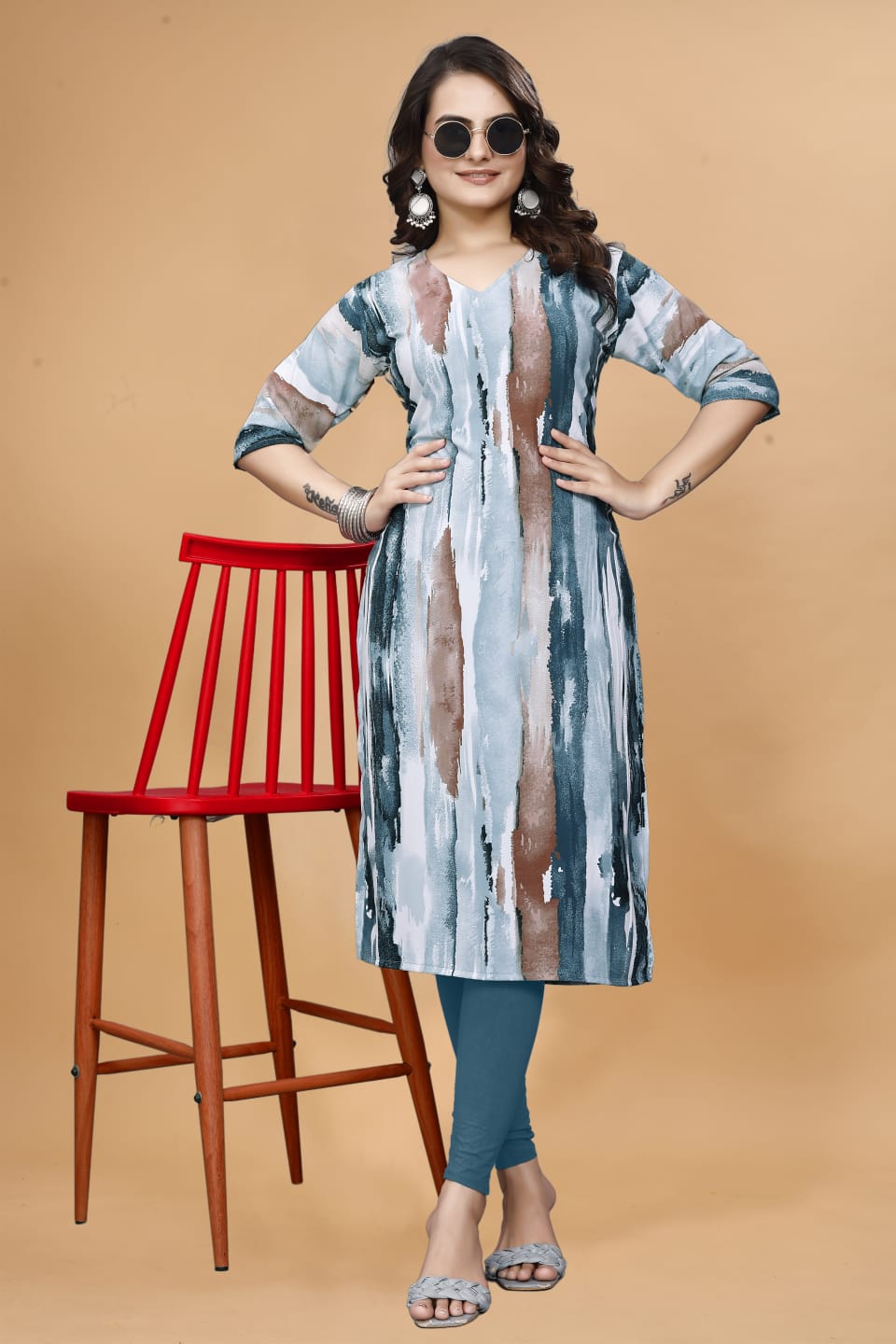 VF Anki Imported Belly Stretch Fabric Kurti