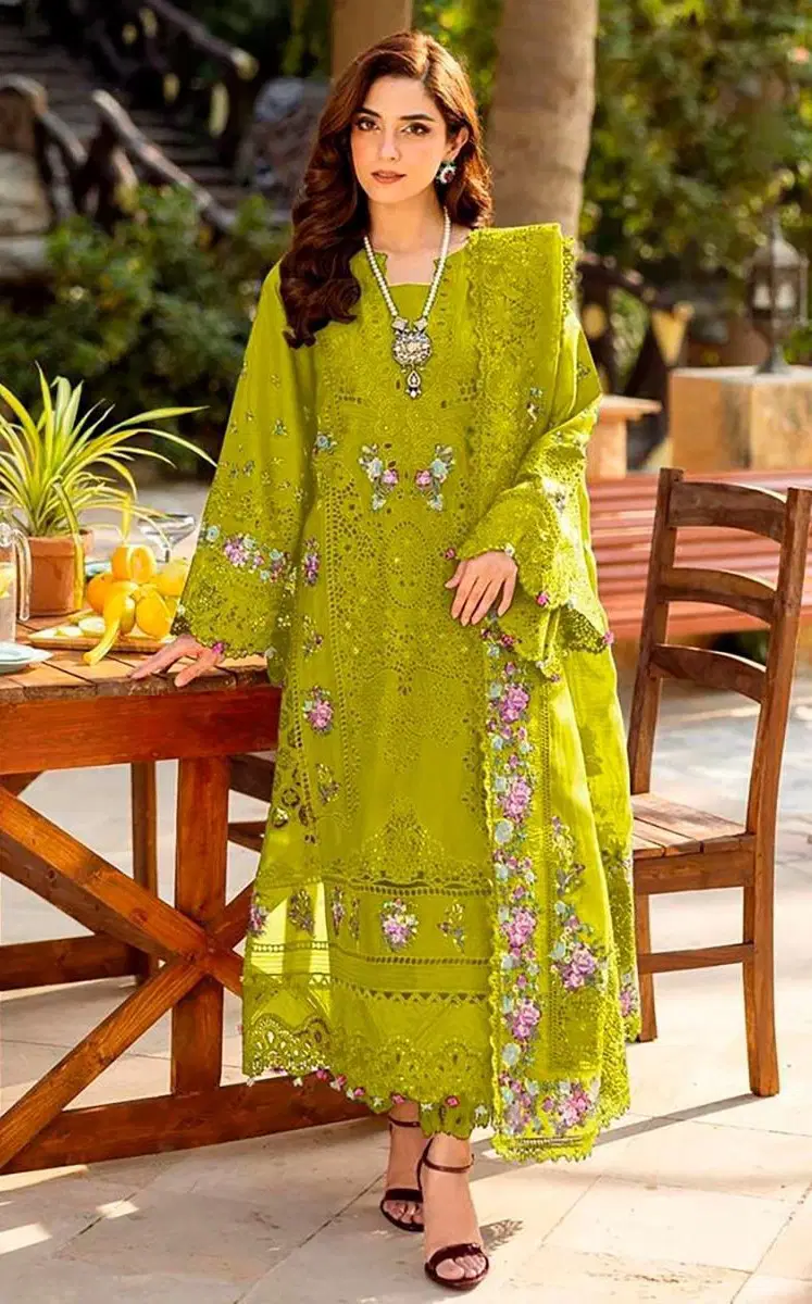 Florent 1088 B Cambric Cotton Embroidered Salwar Kameez