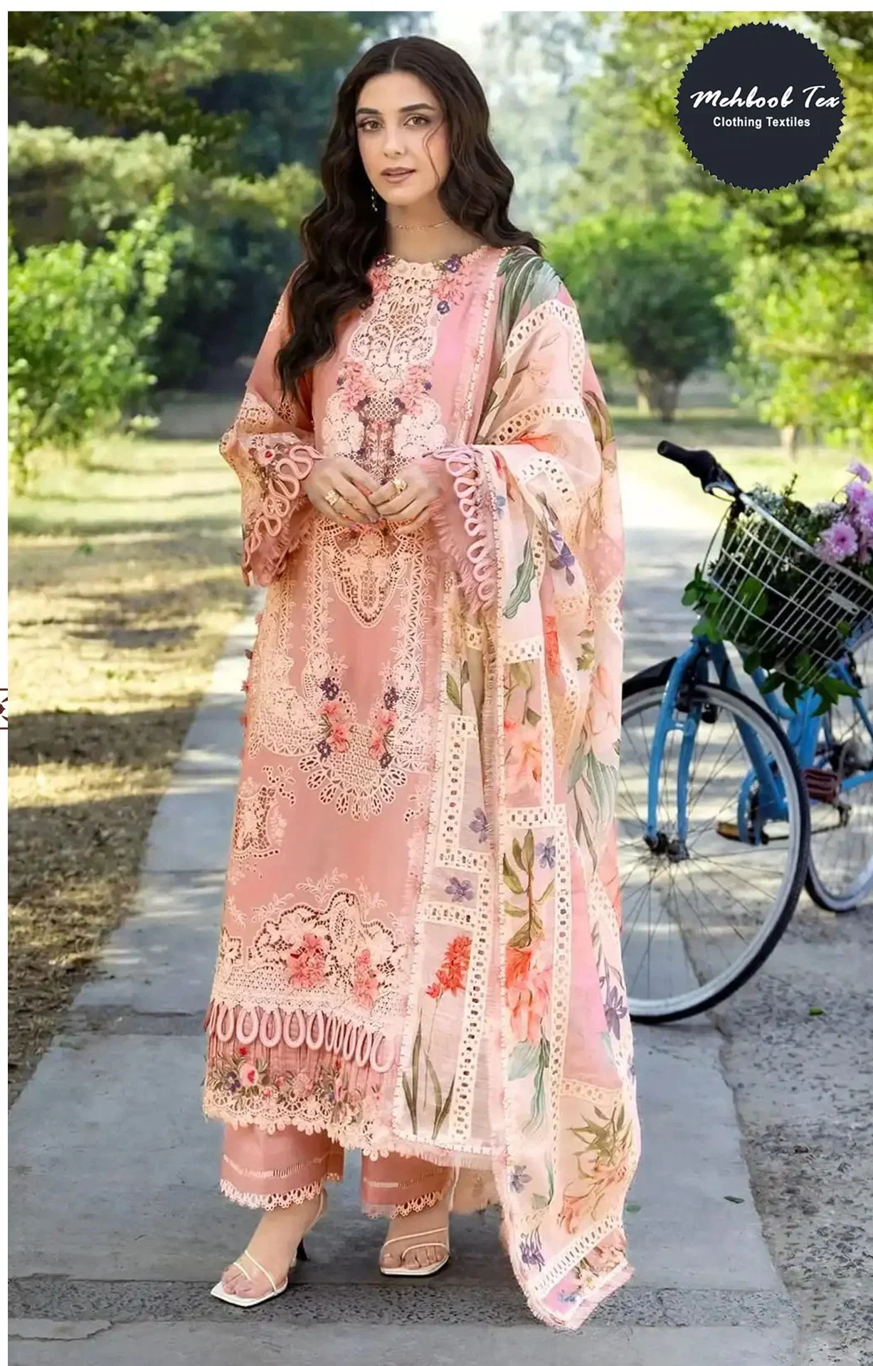 Mehboob Tex Elaf Premium Vol 2 Cambric Cotton Embroidered Salwar Kameez