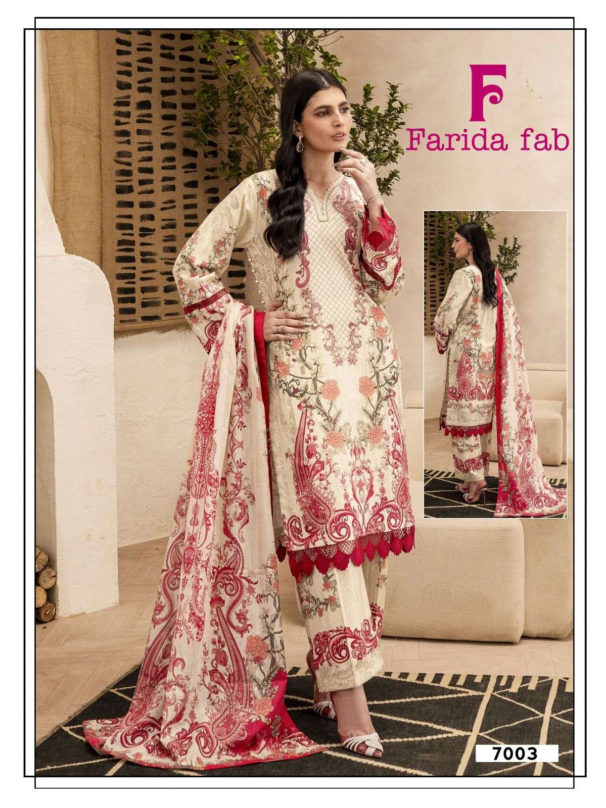 Farida Ramsha Vol 7 Cotton Printed Karachi Dress Material