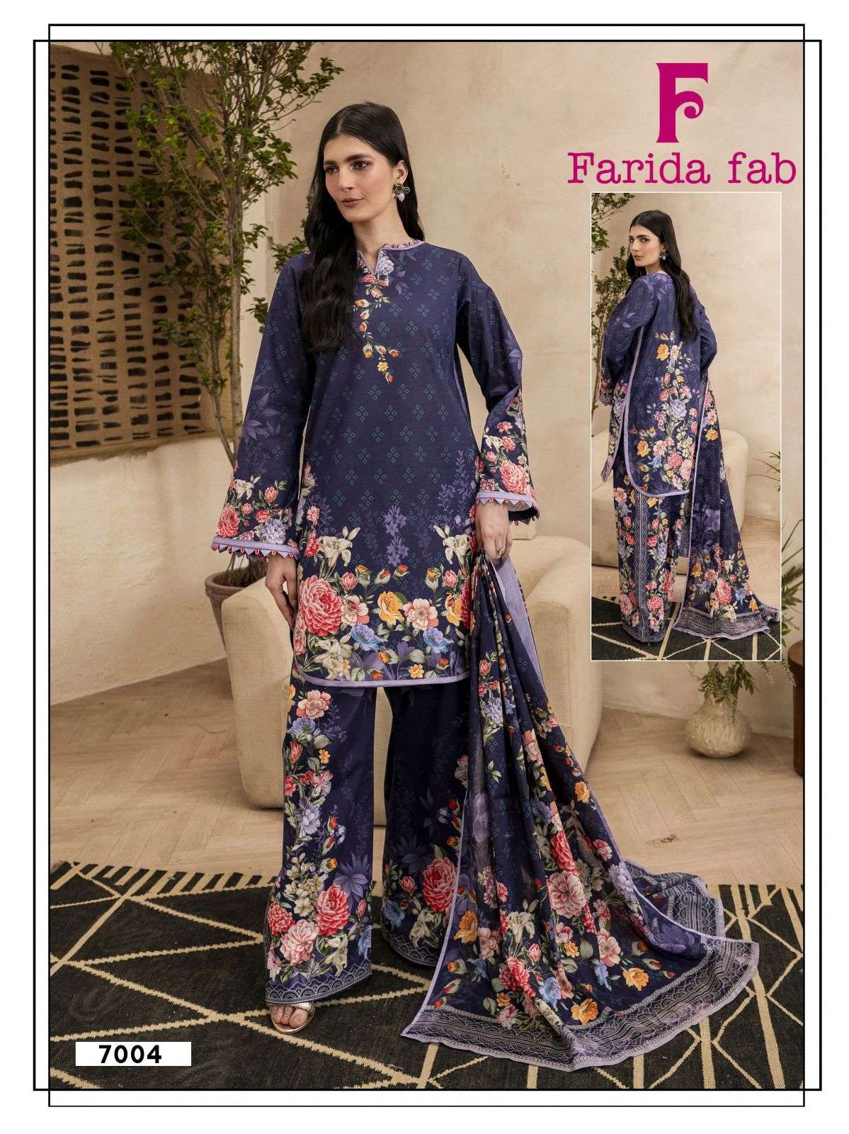 Farida Ramsha Vol 7 Cotton Printed Karachi Dress Material