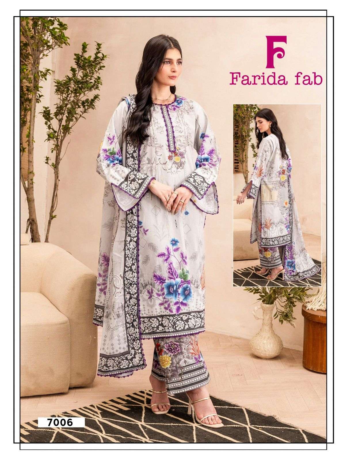 Farida Ramsha Vol 7 Cotton Printed Karachi Dress Material