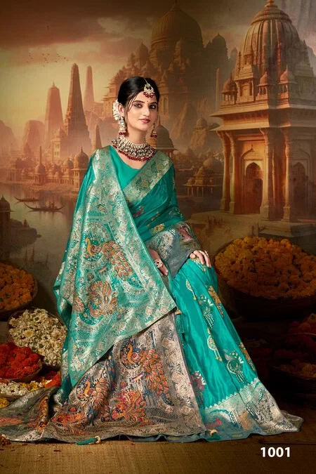Saroj Swayamvar Satin Saroski Vol 1 Satin Silk Saree Collection