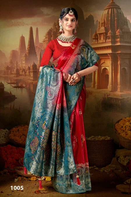Saroj Swayamvar Satin Saroski Vol 1 Satin Silk Saree Collection