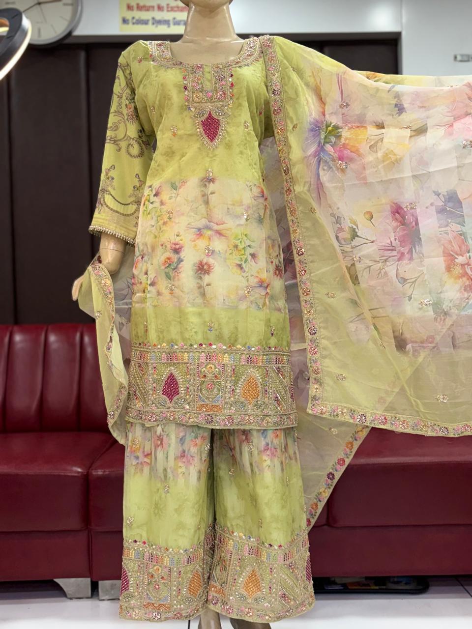 Sw 1948 Rasmalai With Beads Work Salwar kameez