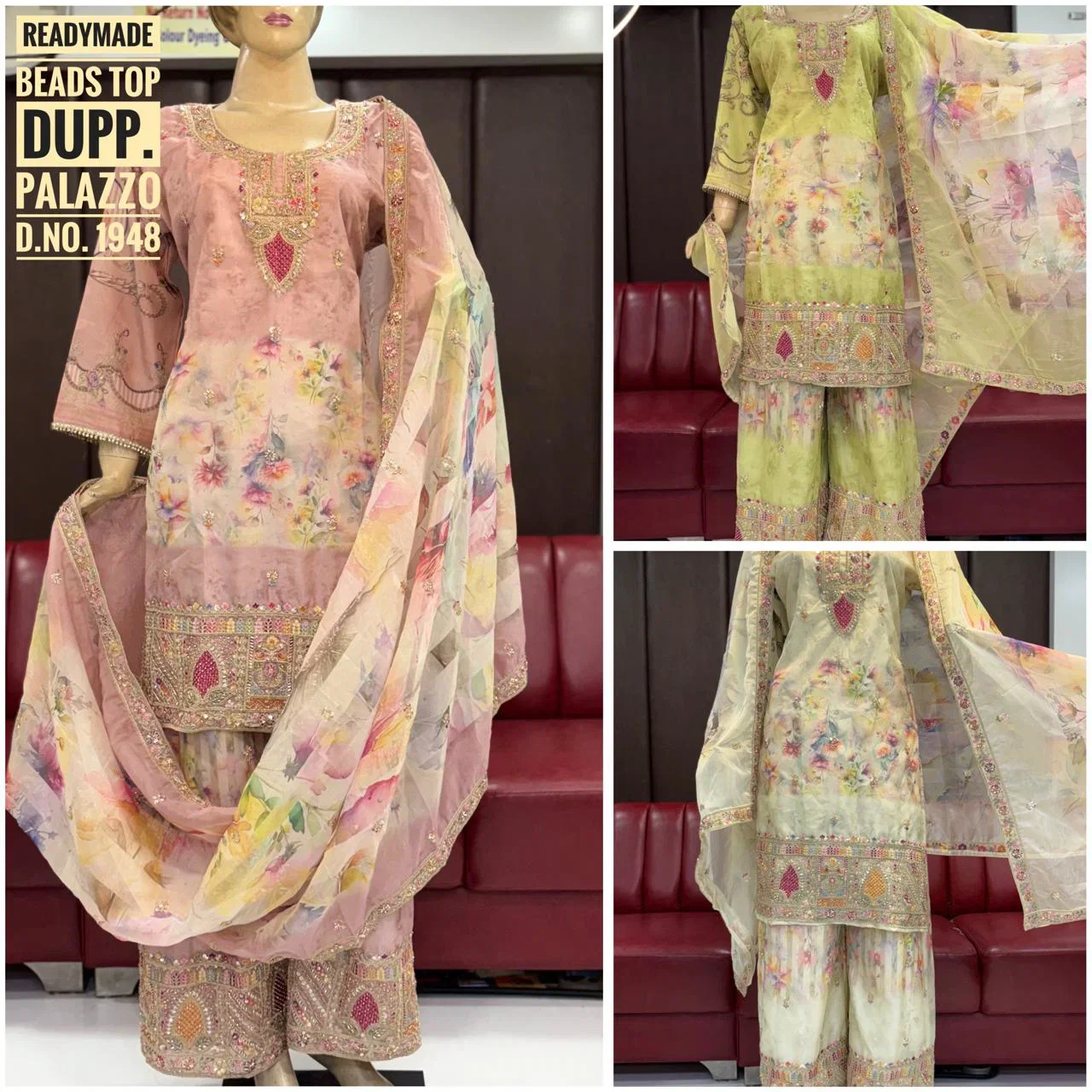 Sw 1948 Rasmalai With Beads Work Salwar kameez