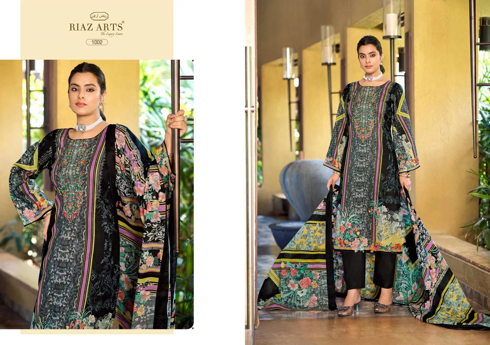 Riaz Arts Musafir Vol 33 Cotton Cambric Lawn Printed Dress Material