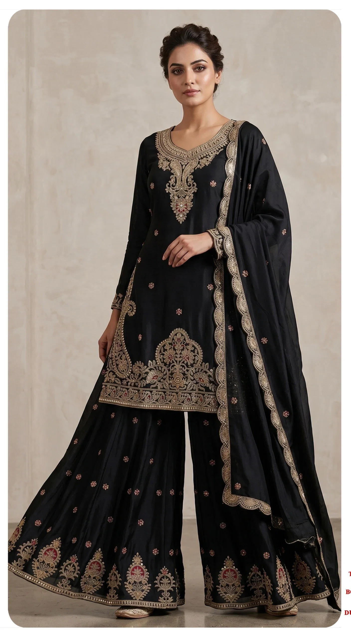 Zorista 10099 A To D Chinon Silk Embroidered Salwar Kameez