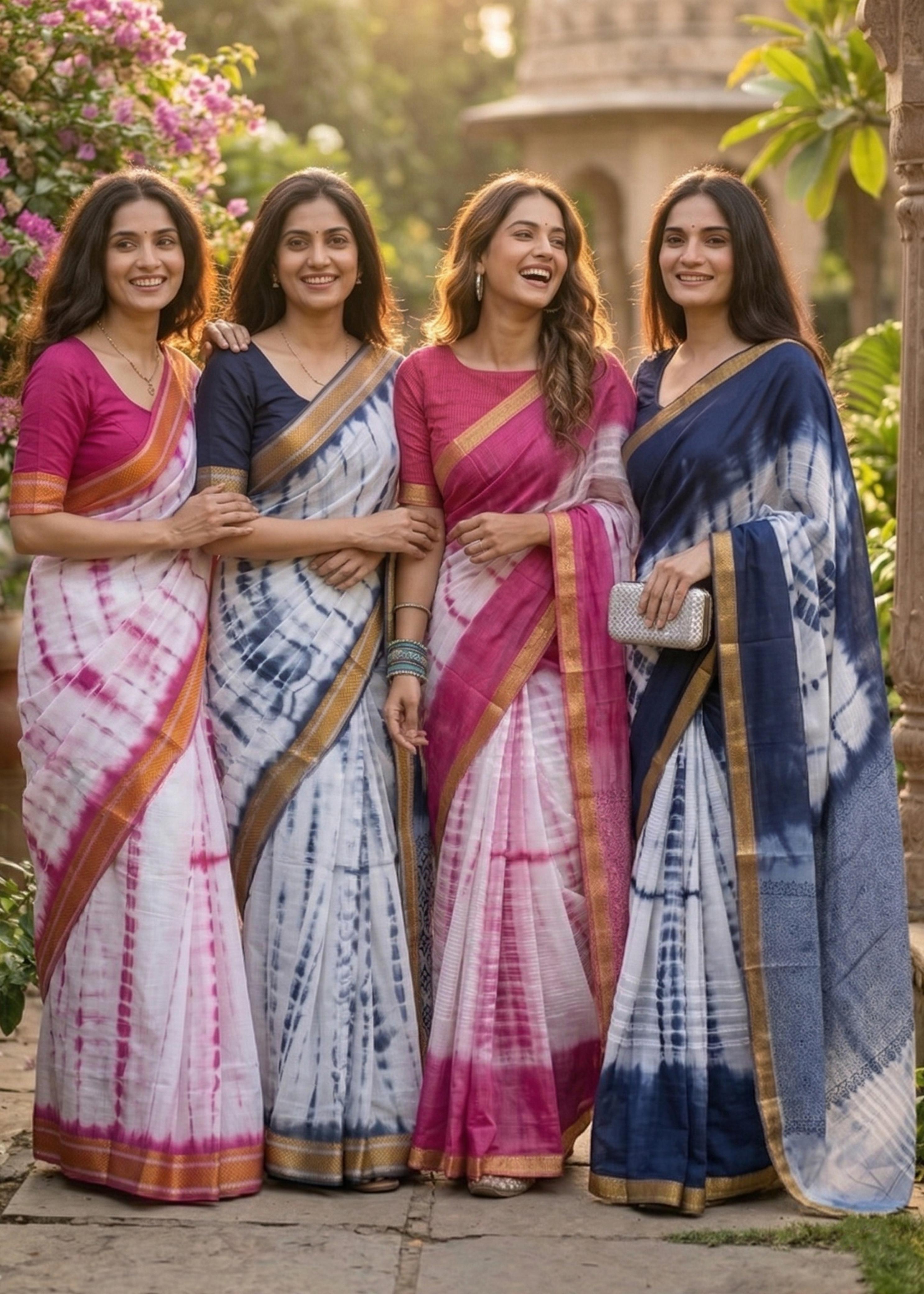 Sm Yami 82 Pure Mal Cotton Hand Block Print Saree